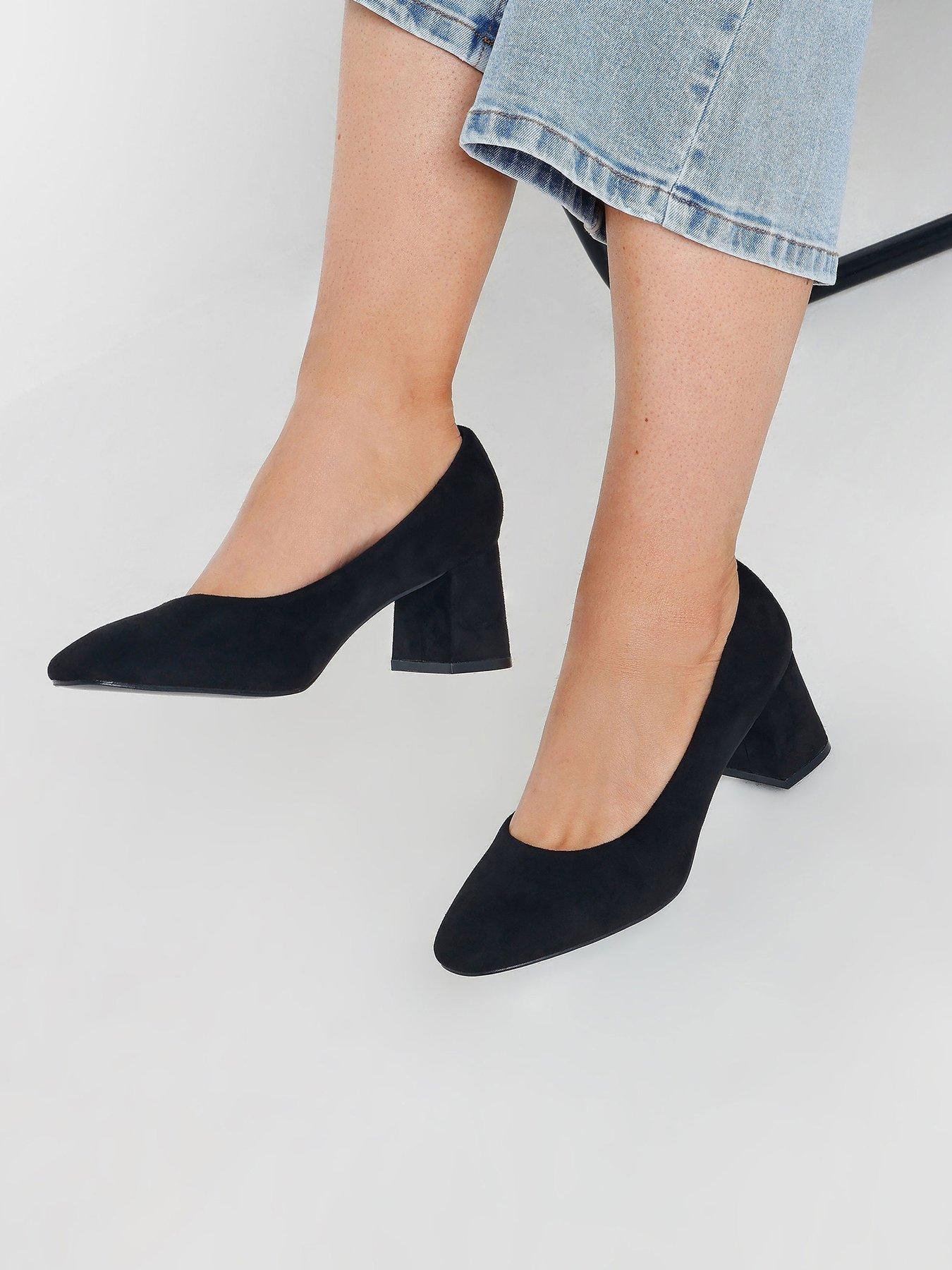 yours-extra-wide-fit-round-toe-mid-block-court-heels