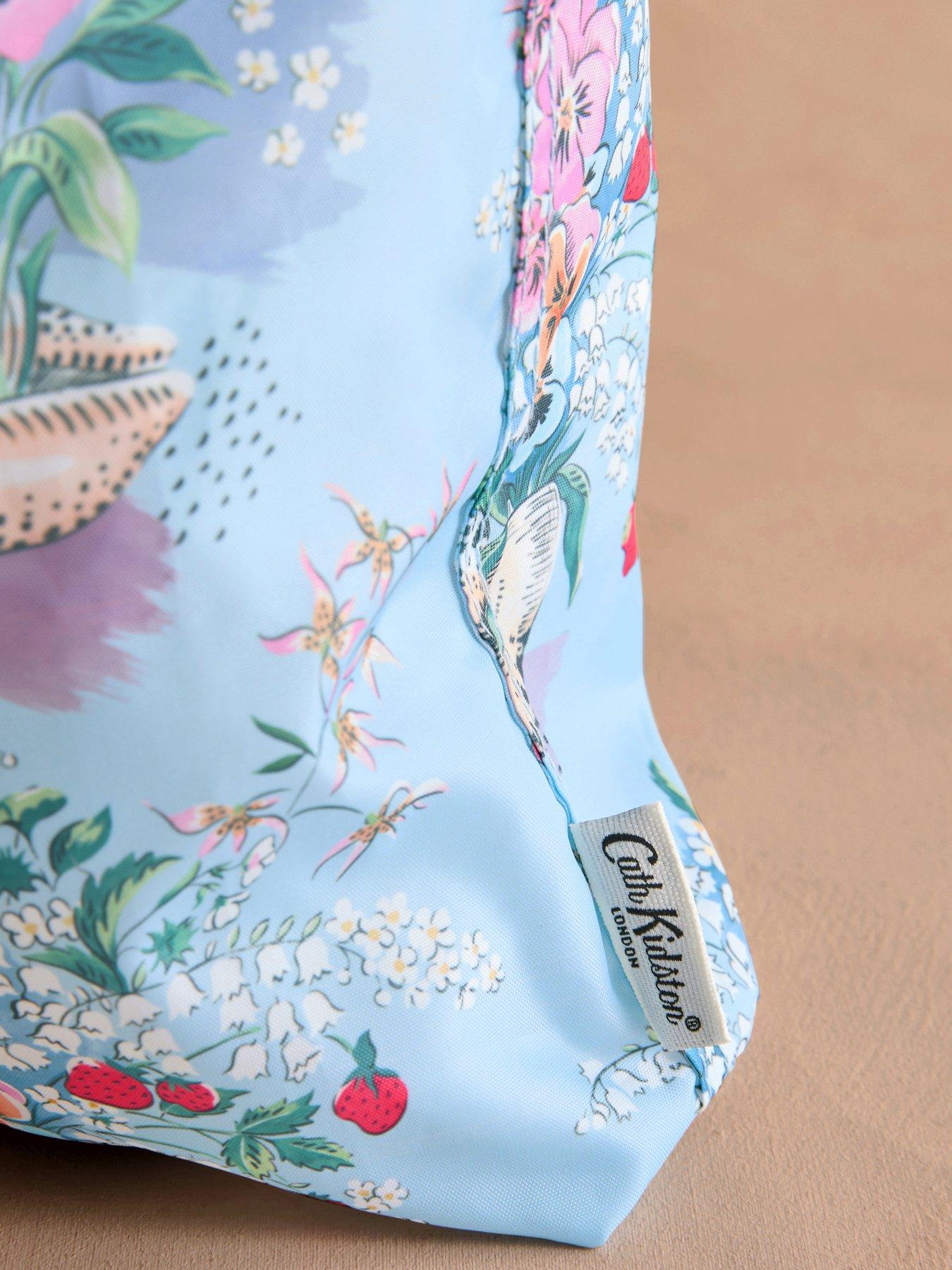 Image 3 of 3 of Cath Kidston Bouquet Foldaway Tote - Blue