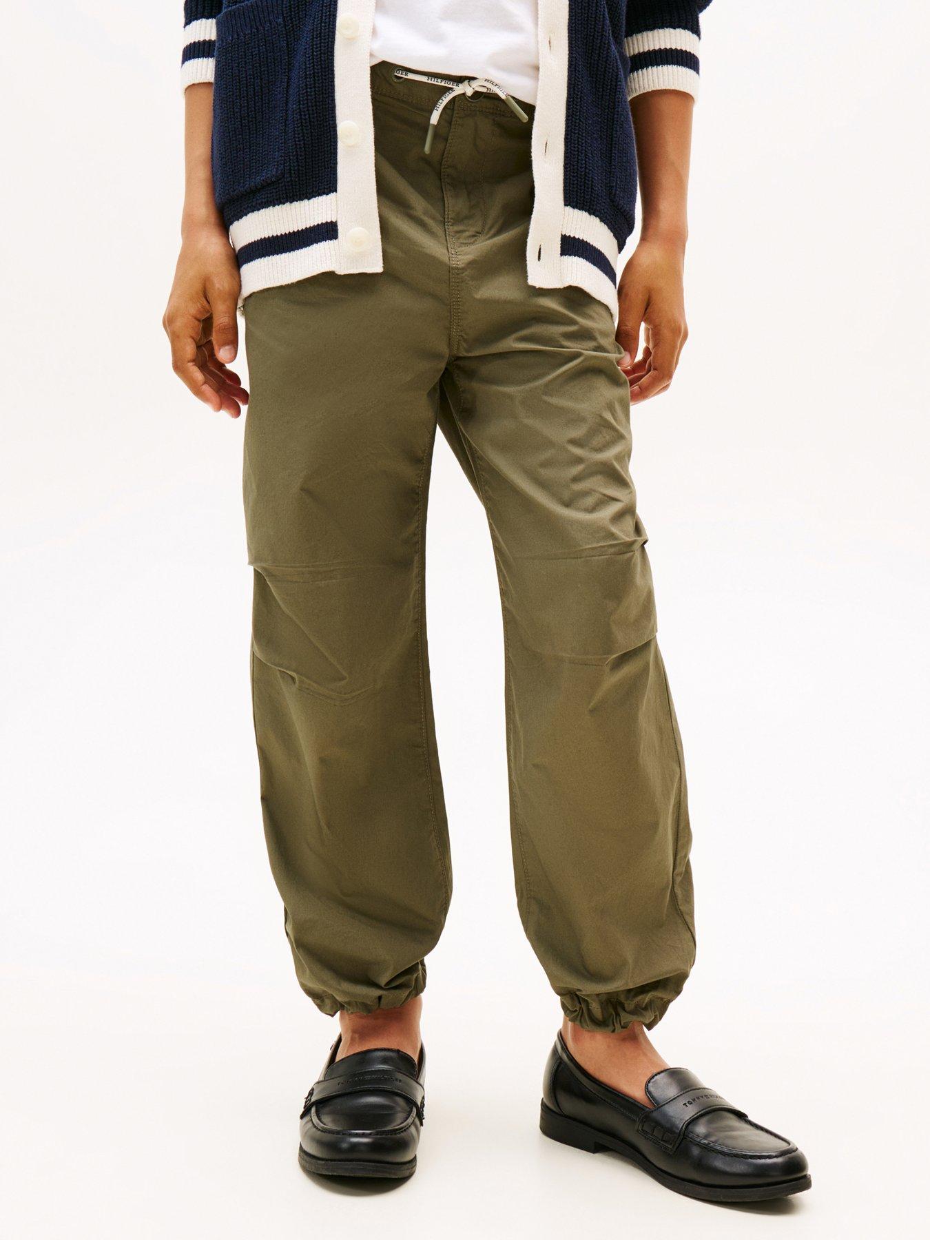 Tommy Hilfiger Boys Parachute Pants - Khaki