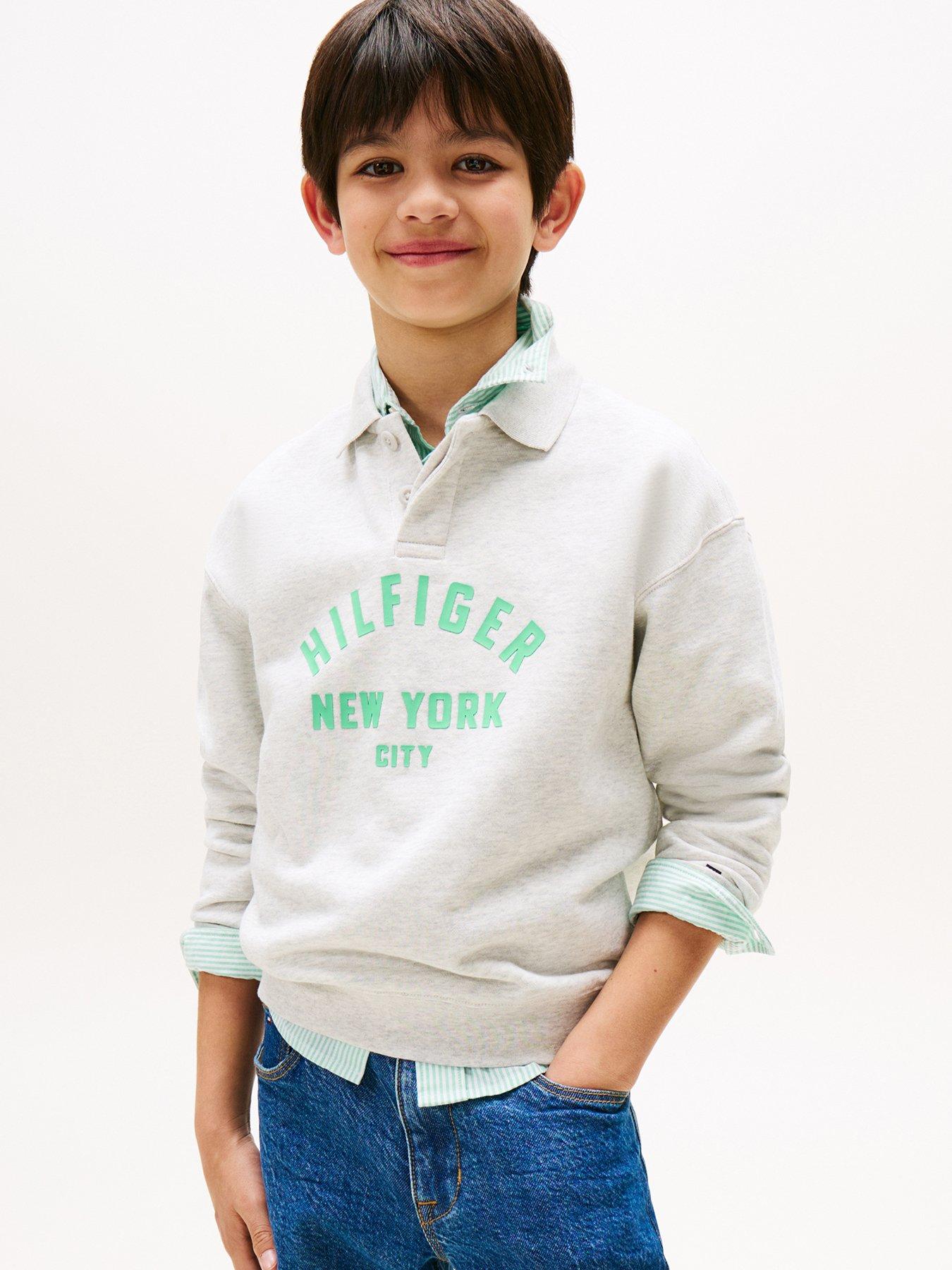 Tommy Hilfiger Boys Graphic Sweatshirt - Grey