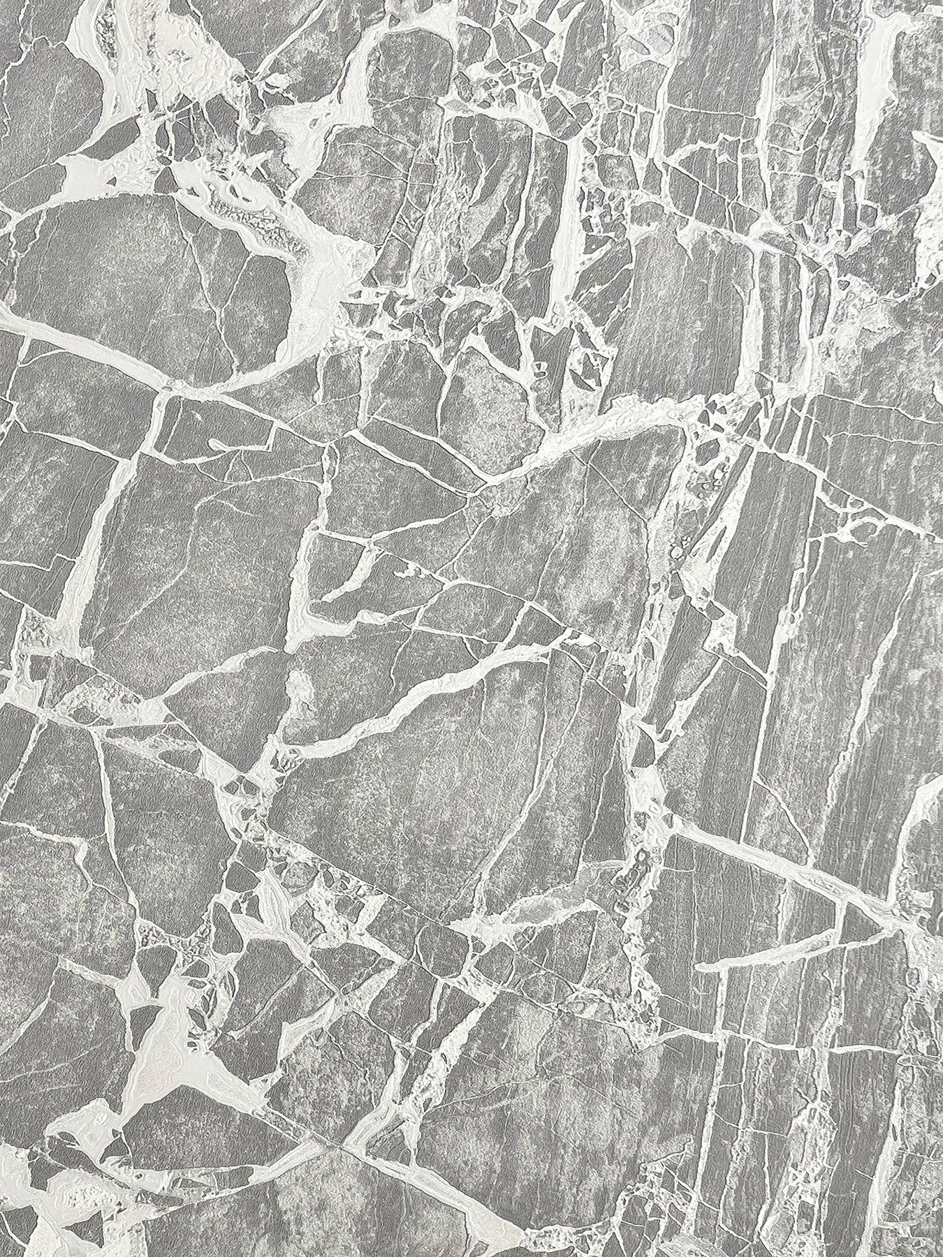 Image 2 of 5 of Rasch Enzo Marble Wallpaper in Grey
