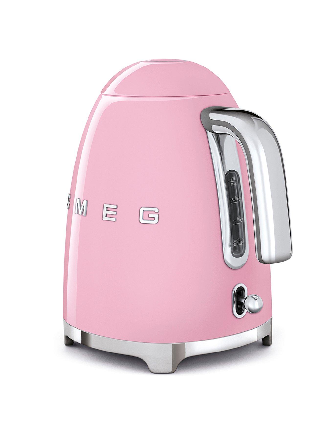 Image 4 of 6 of Smeg EEJB167 50s&nbsp;Retro Style Kettle and 4-Slice Toaster - Pastel Pink