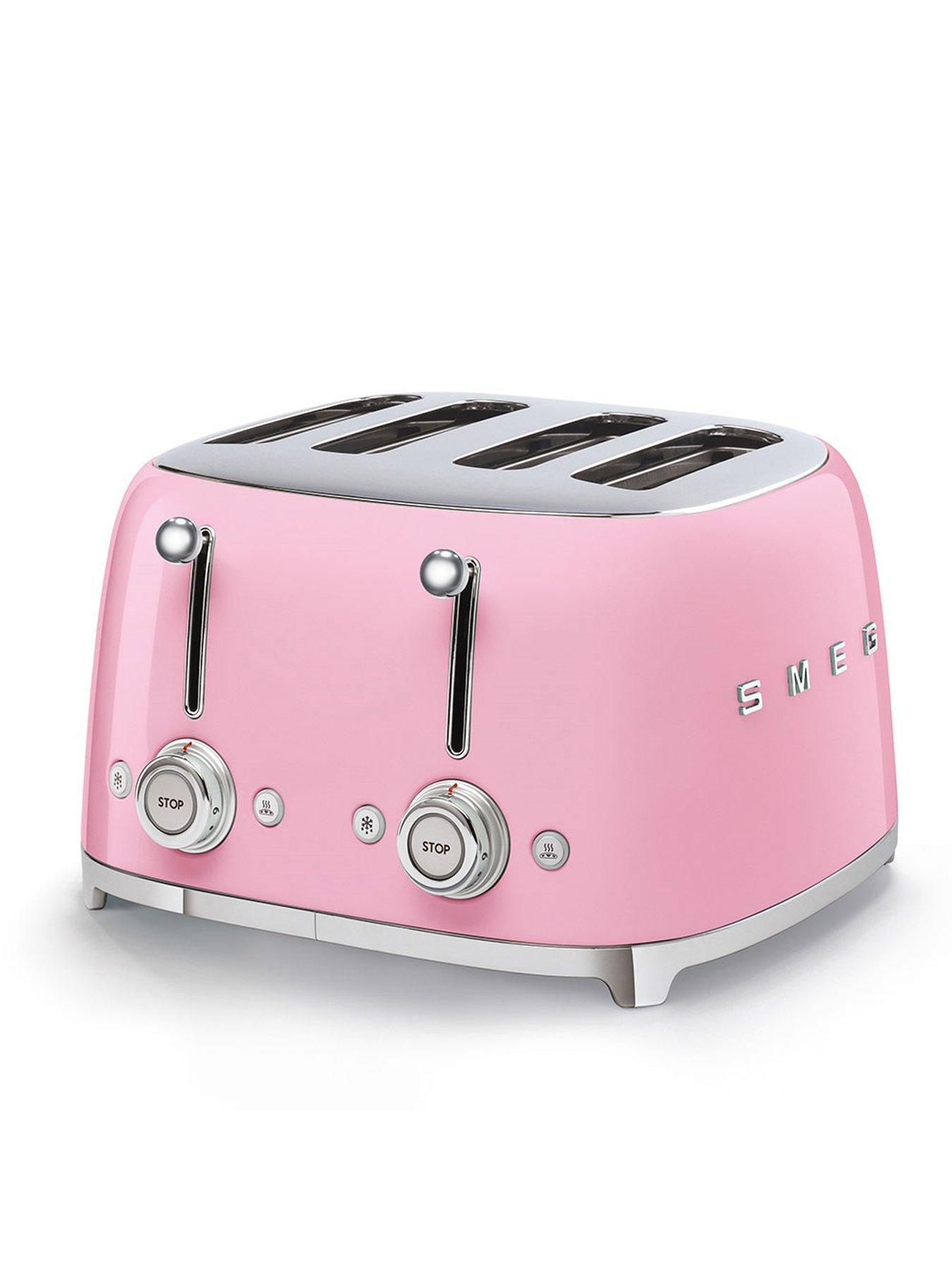 Image 5 of 6 of Smeg EEJB167 50s&nbsp;Retro Style Kettle and 4-Slice Toaster - Pastel Pink