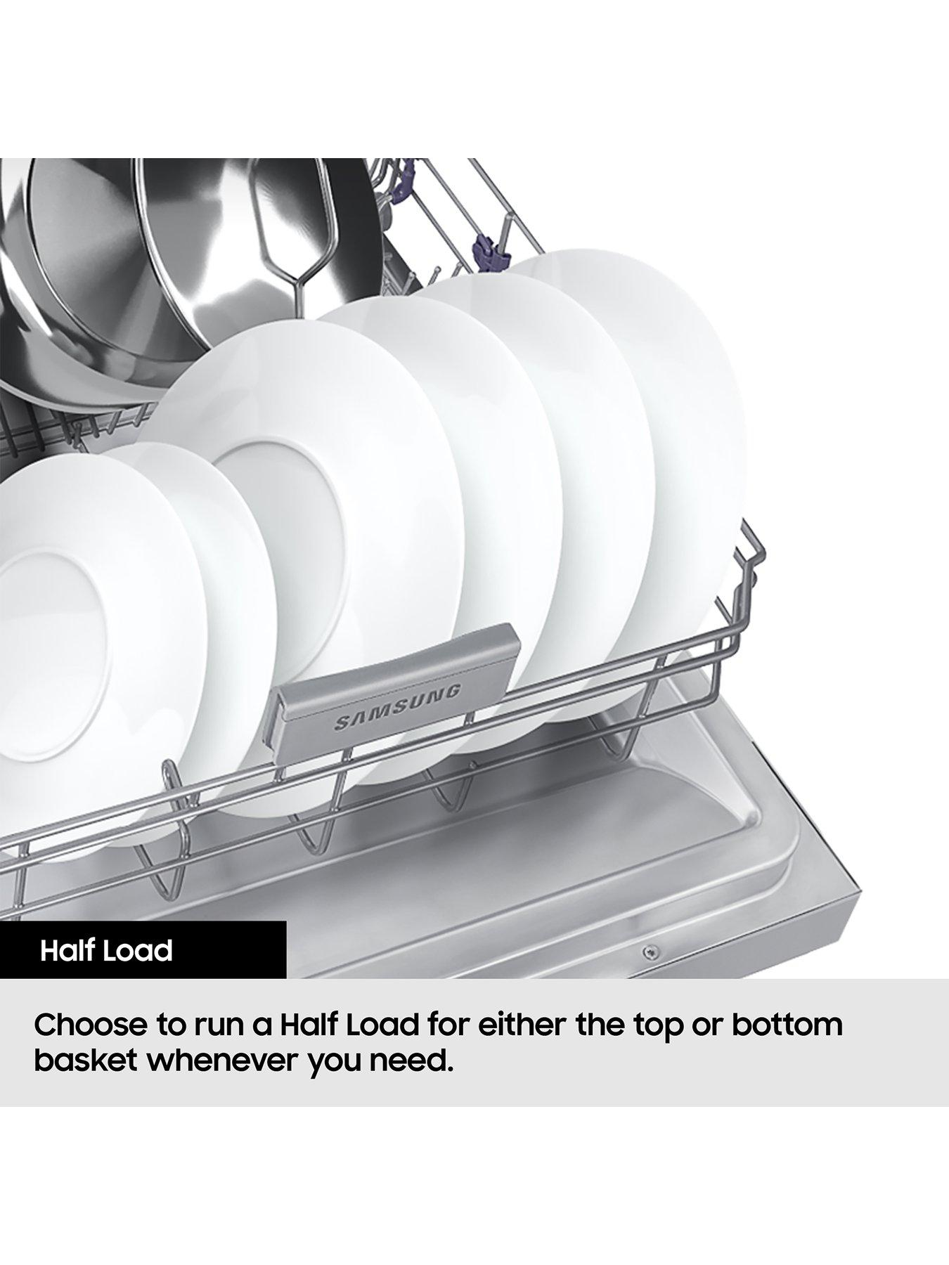 Image 4 of 8 of Samsung Series 6 DW60DG760FSLU4 Freestanding 60cm Dishwasher with Water Jet Clean &amp; Smart Things, 14 Place Settings - Dark Silver
