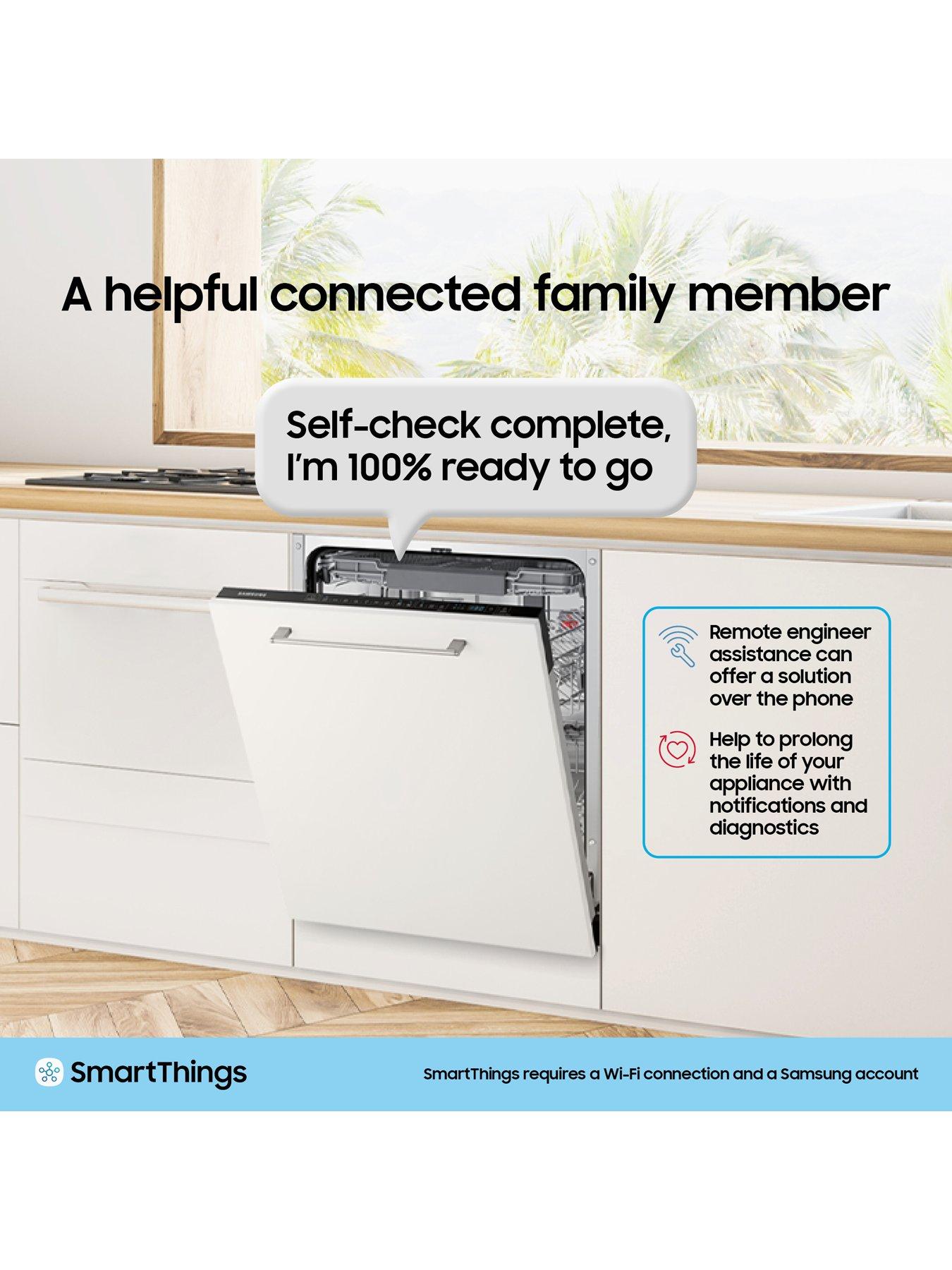 Image 6 of 8 of Samsung Series 6 DW60DG760FSLU4 Freestanding 60cm Dishwasher with Water Jet Clean &amp; Smart Things, 14 Place Settings - Dark Silver