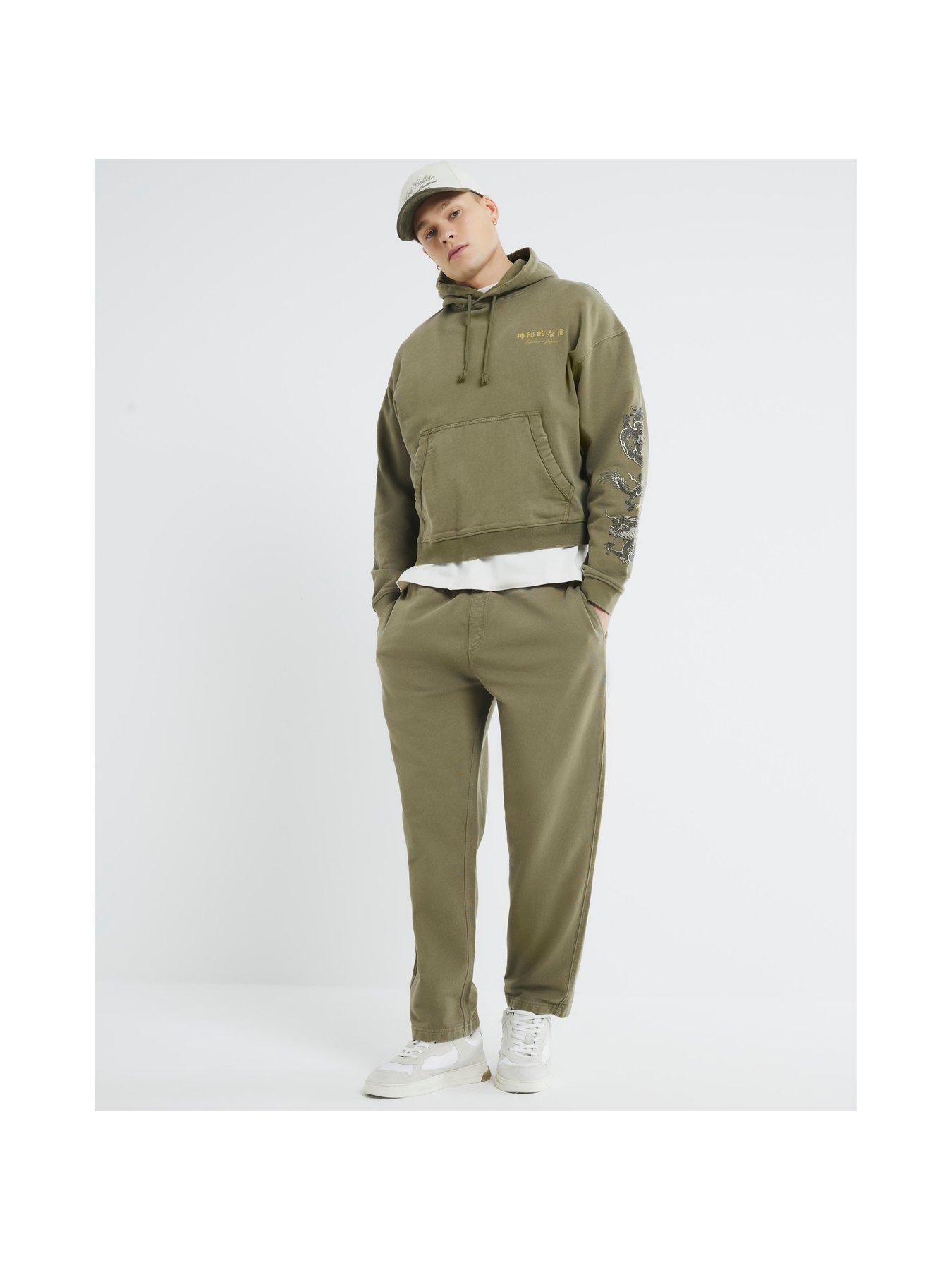 river-island-loopback-graphic-print-hoodie-khakiback
