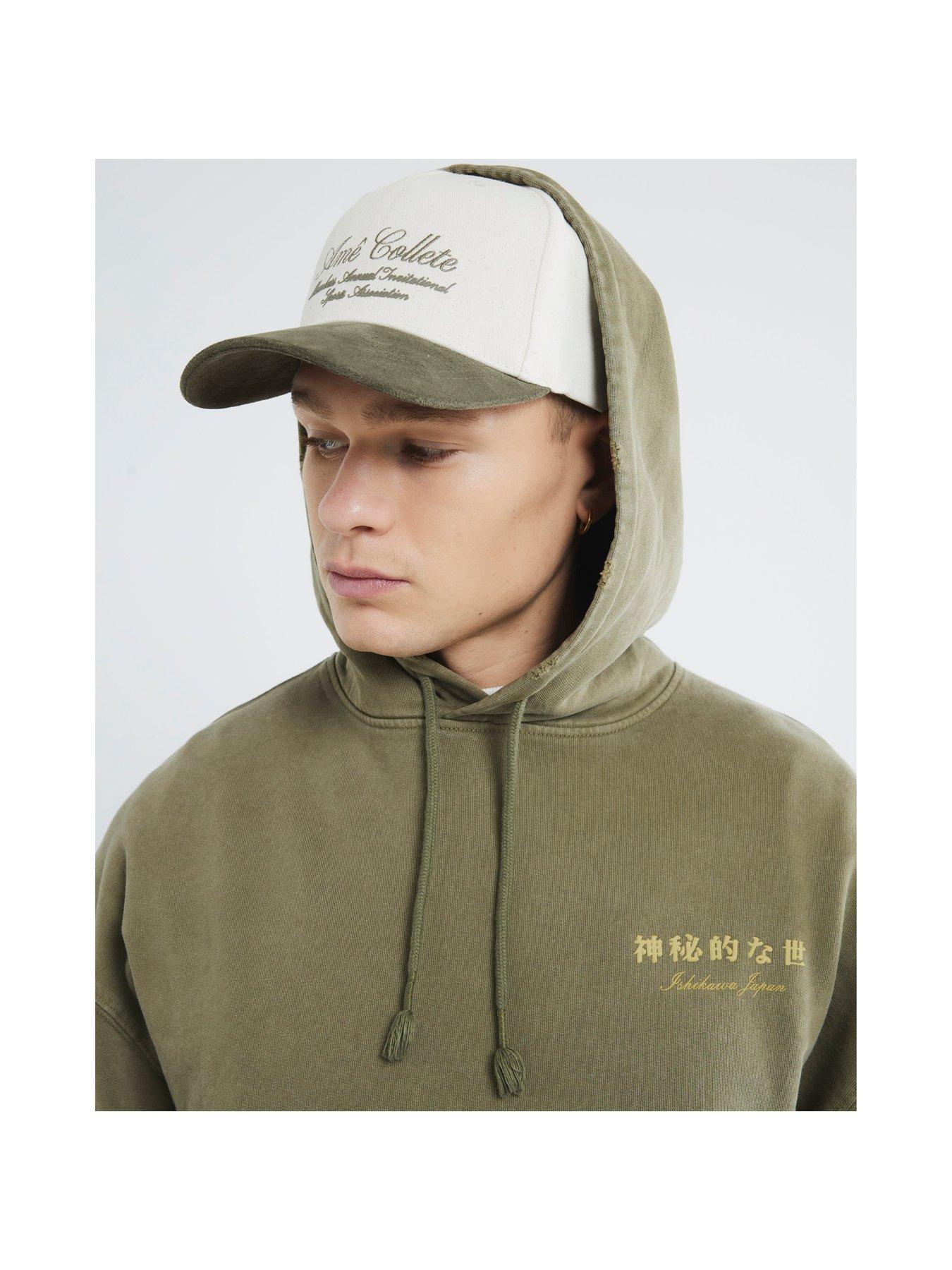 river-island-loopback-graphic-print-hoodie-khakioutfit