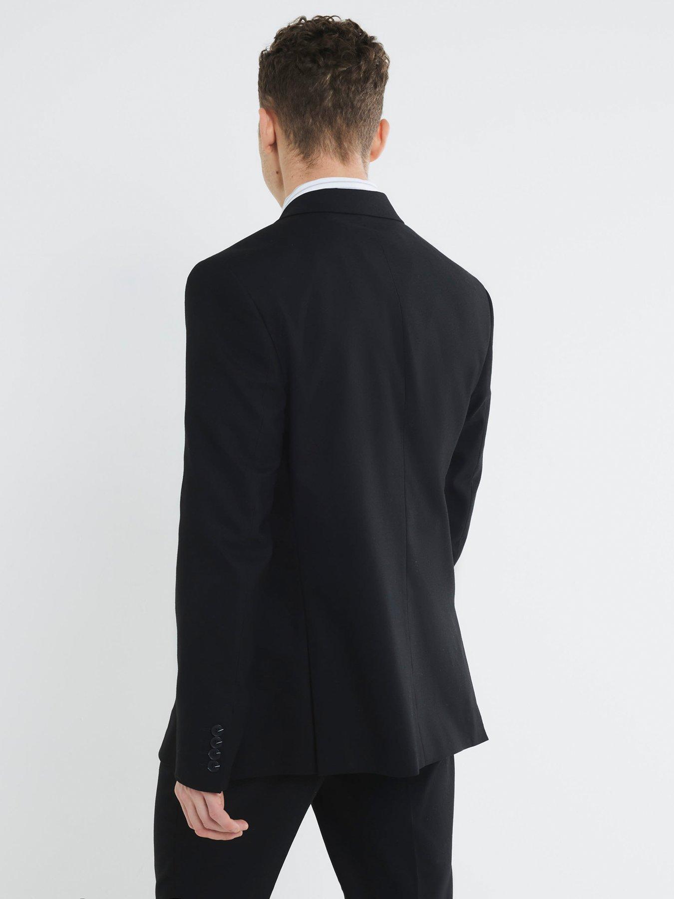 Image 2 of 4 of River Island Tailored Kez Suit Jacket - Black