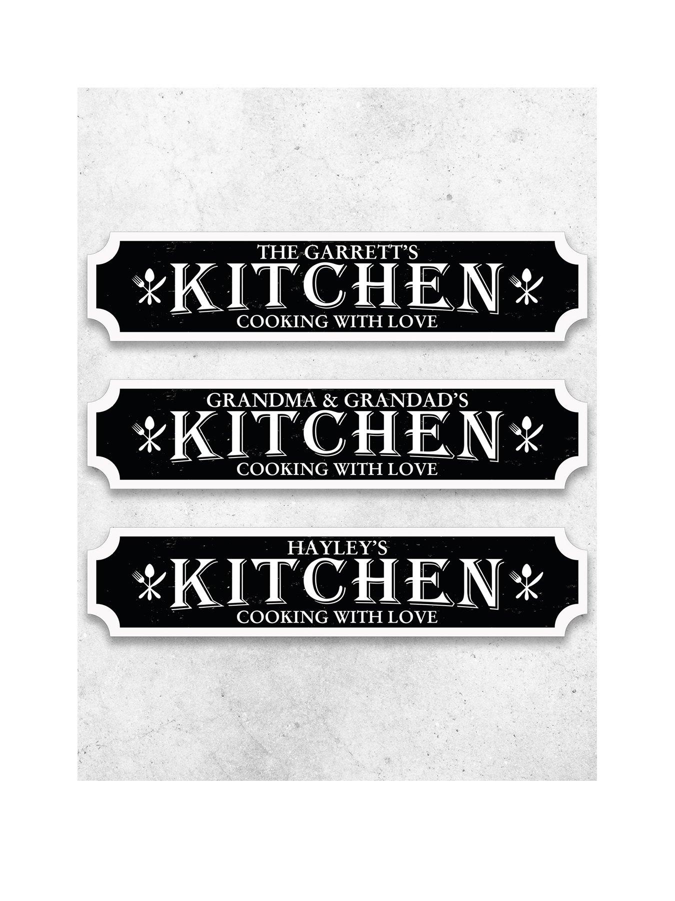 Image of Love Abode Personalised Kitchen Sign