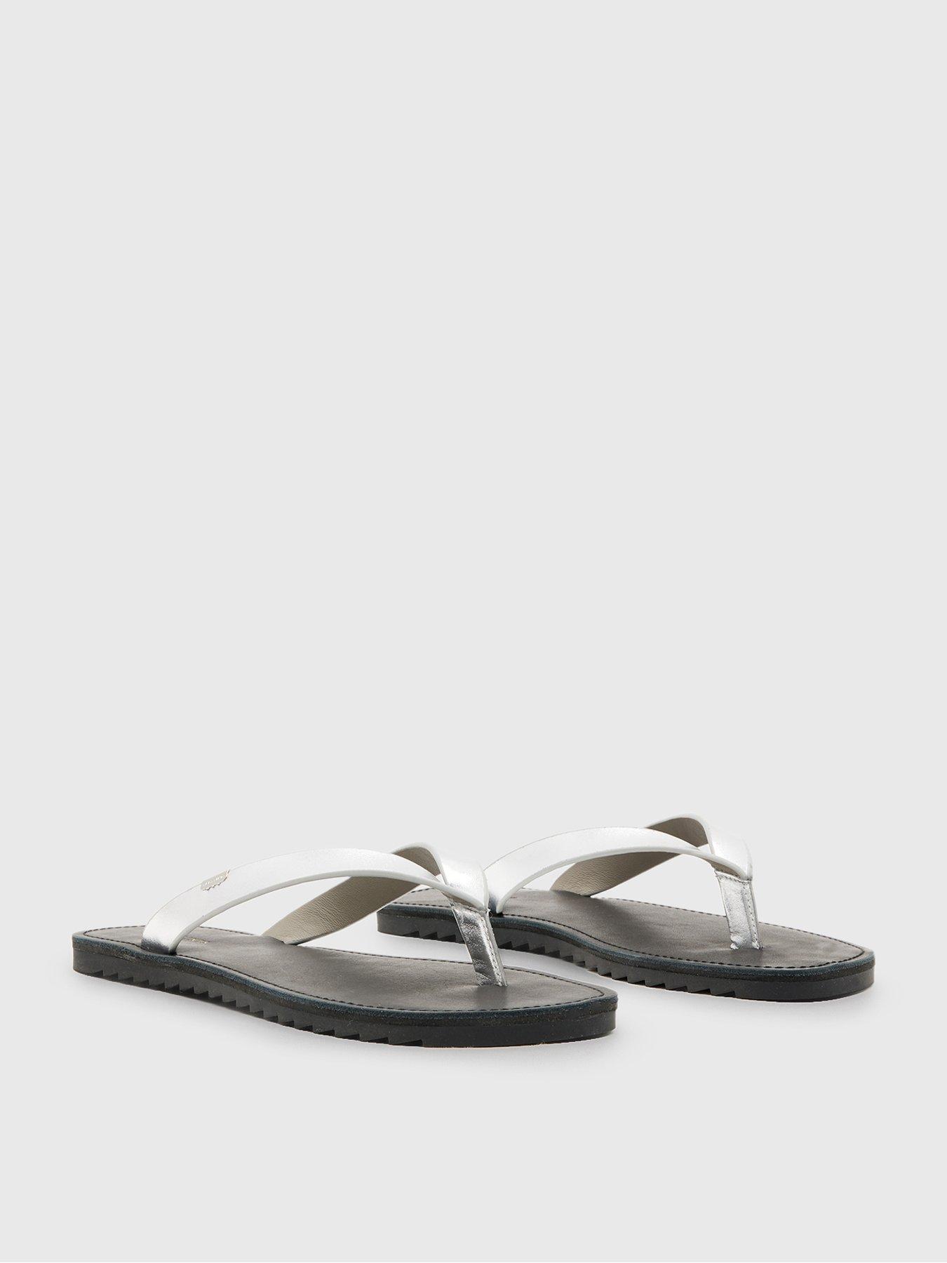 Image 6 of 6 of AllSaints Sydney Sandal - Silver