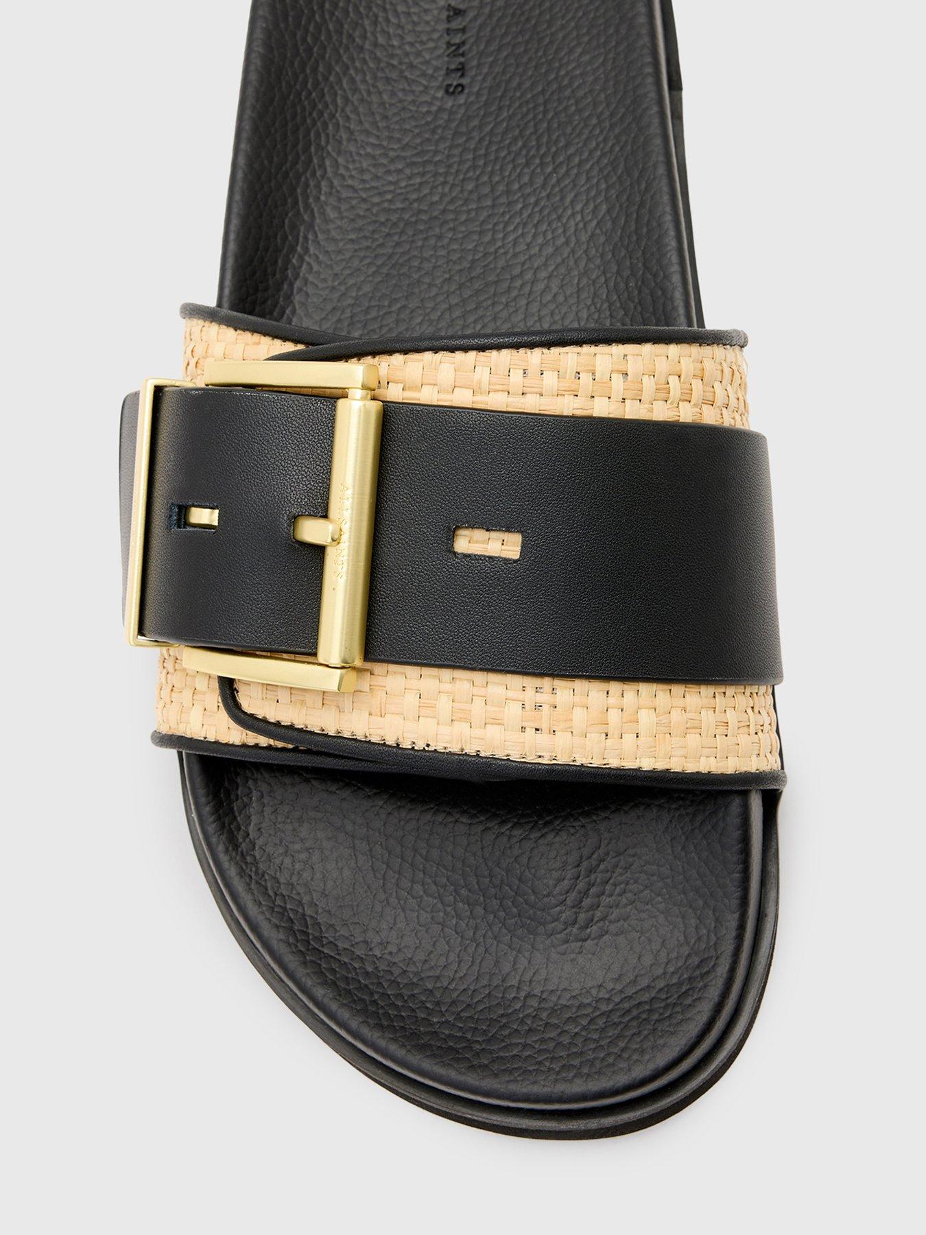 allsaints-ellie-raffia-slider-light-brownoutfit