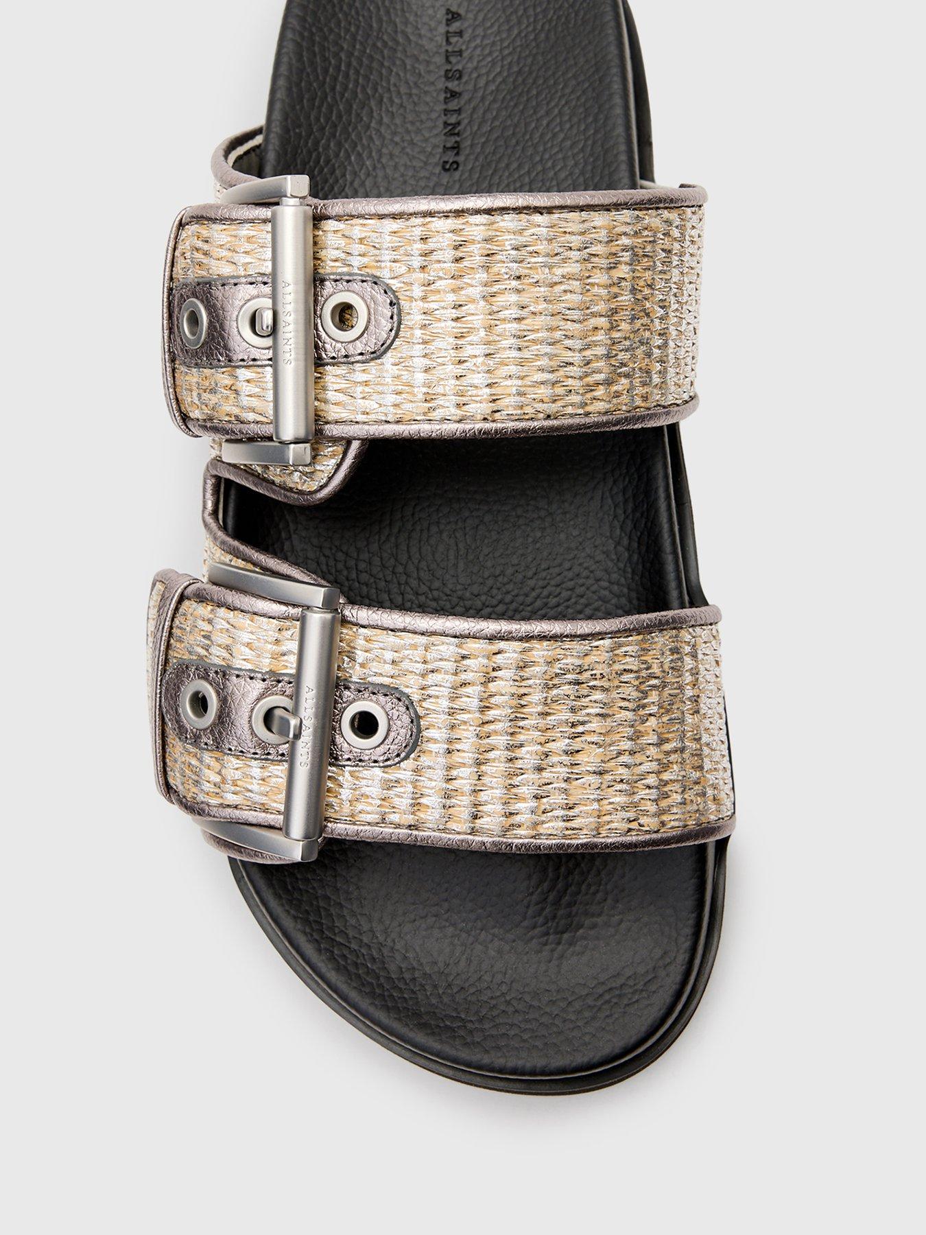 allsaints-sian-raffia-sandals-silveroutfit