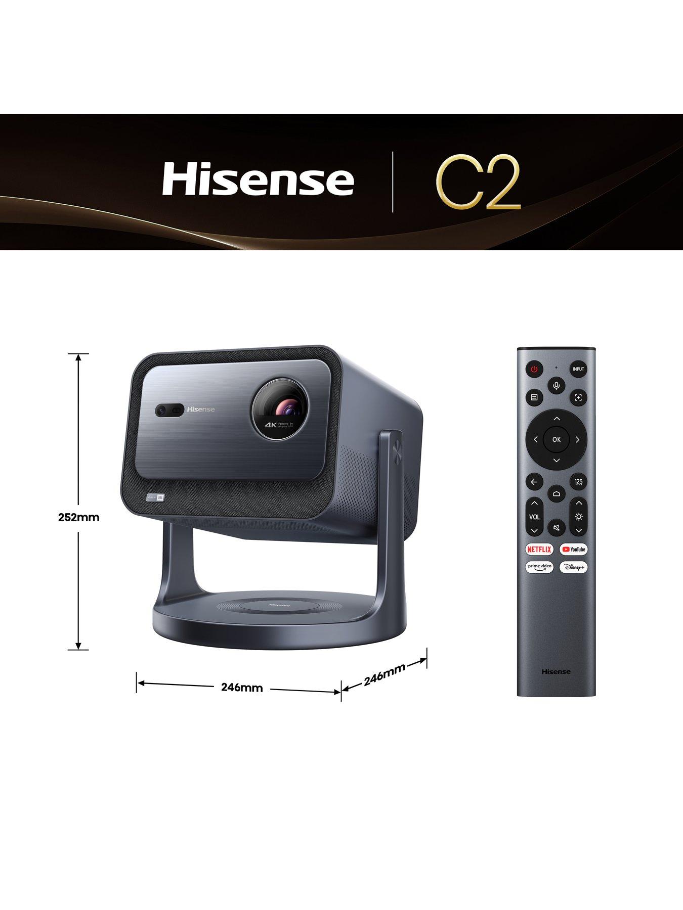 Image 6 of 8 of Hisense Hisense C2TUK 4k TriChroma Smart Mini Projector