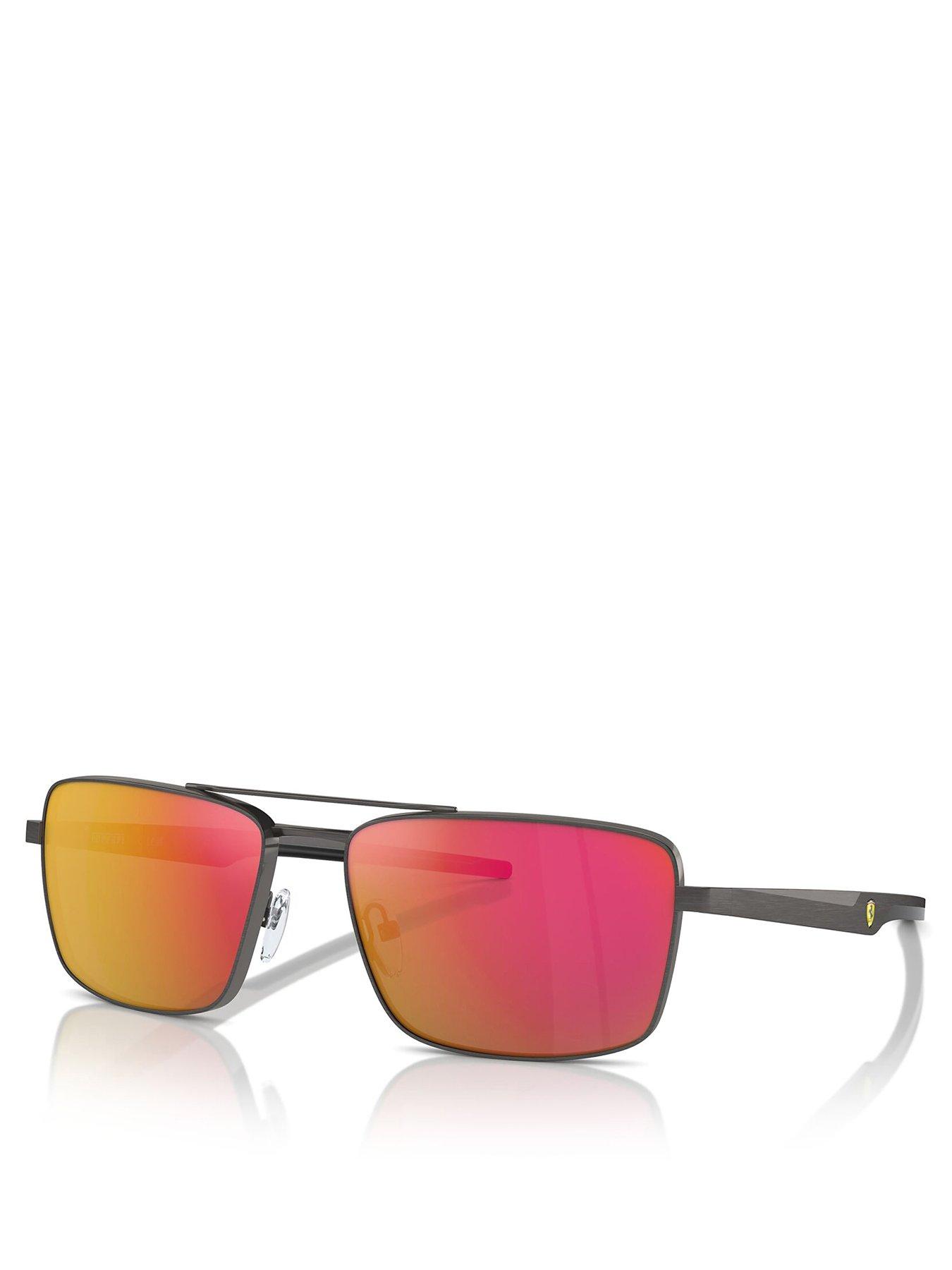 Ferrari Scuderia 0Fz5001 Rectangle Sunglasses- Black