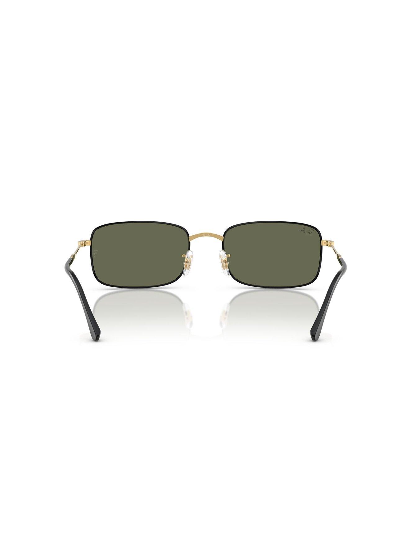Image 4 of 4 of Ray-Ban RB3746 Rectangle Sunglasses- Black/Gold