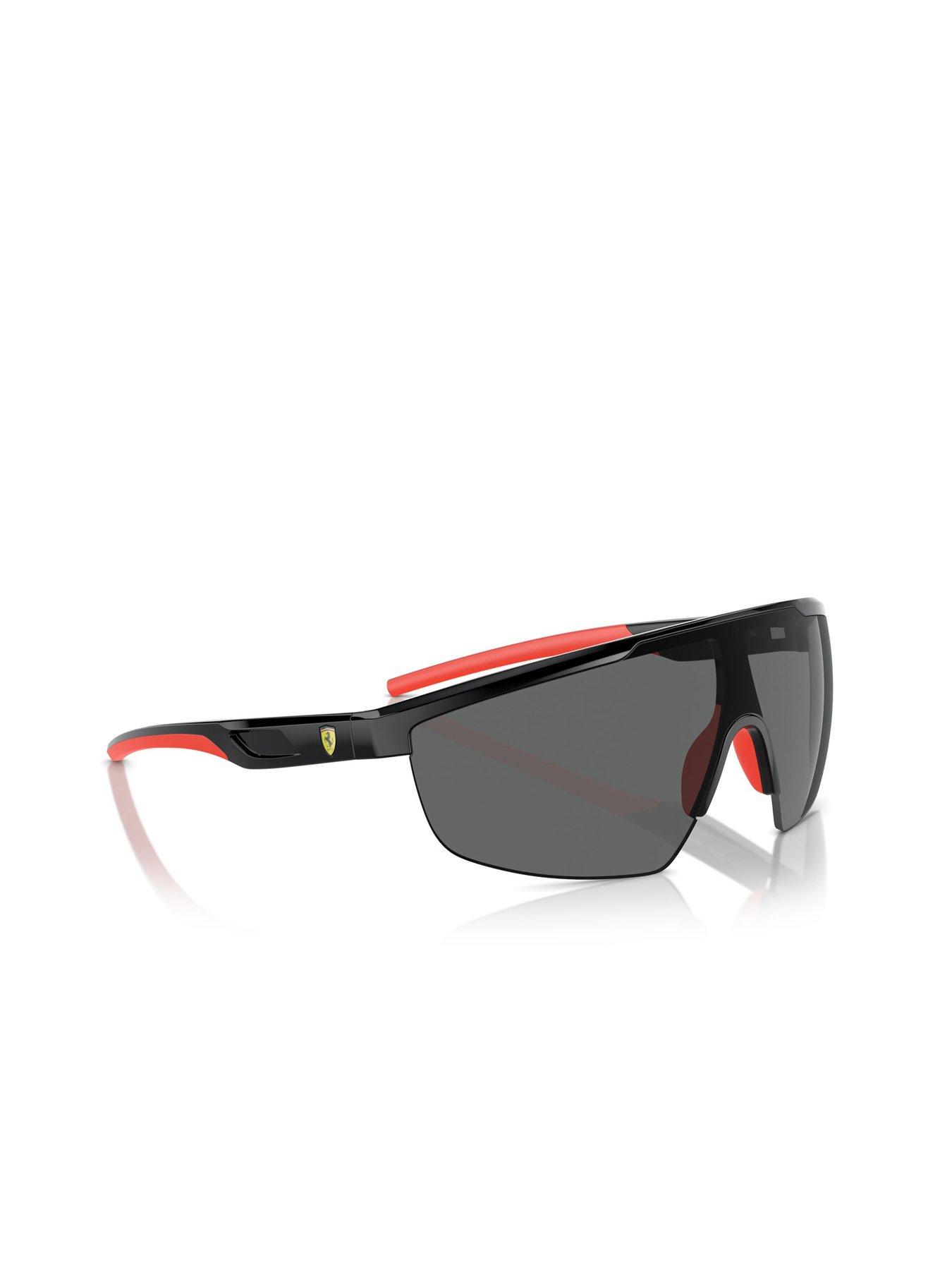 Image 4 of 4 of Ferrari Scuderia 0Fz6005U Rectangle Sunglasses- Black
