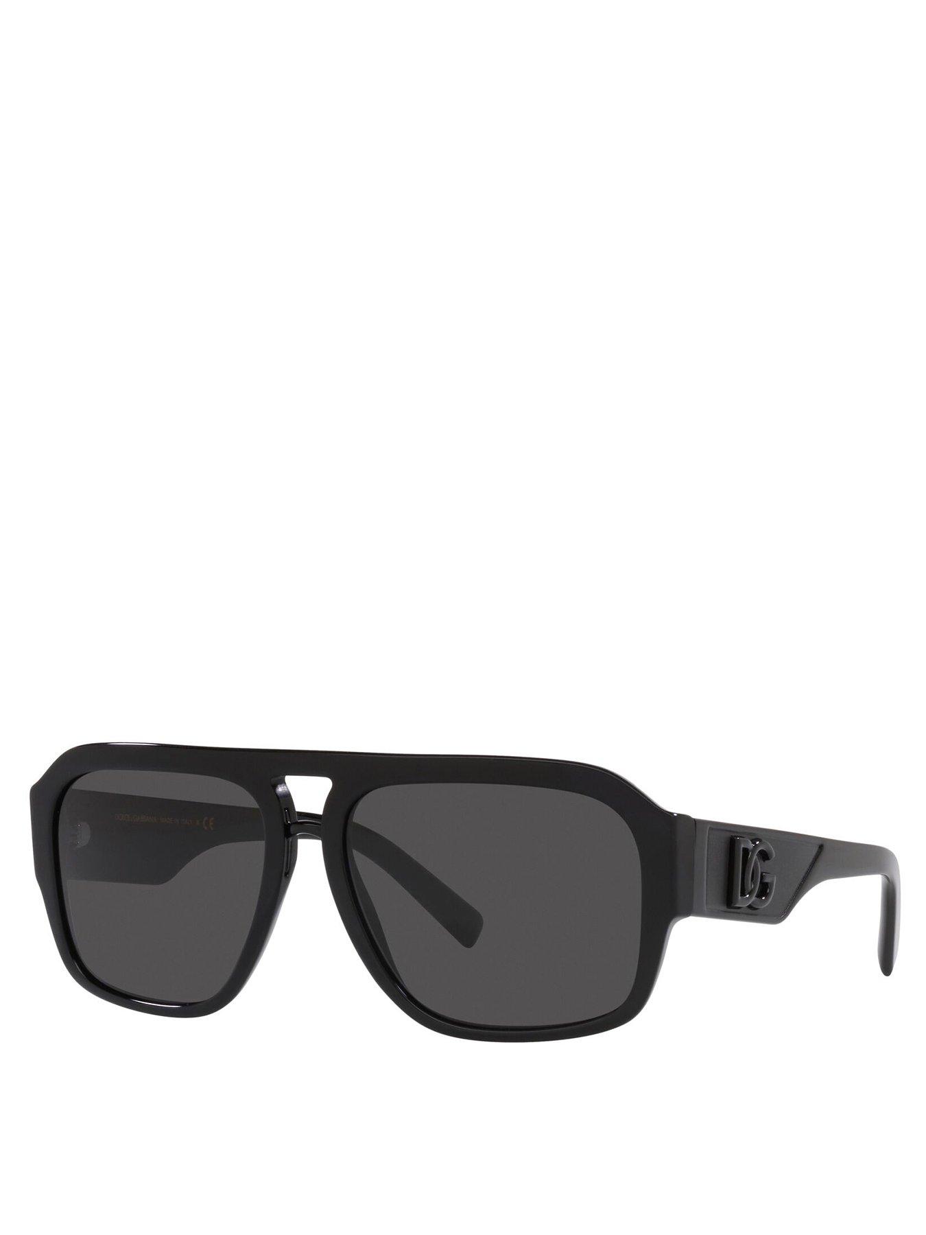 Image 1 of 4 of Dolce & Gabbana Pilot Sunglasses - Black
