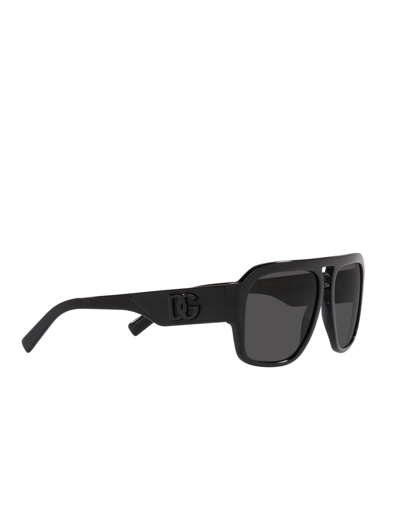Image 4 of 4 of Dolce & Gabbana Pilot Sunglasses - Black