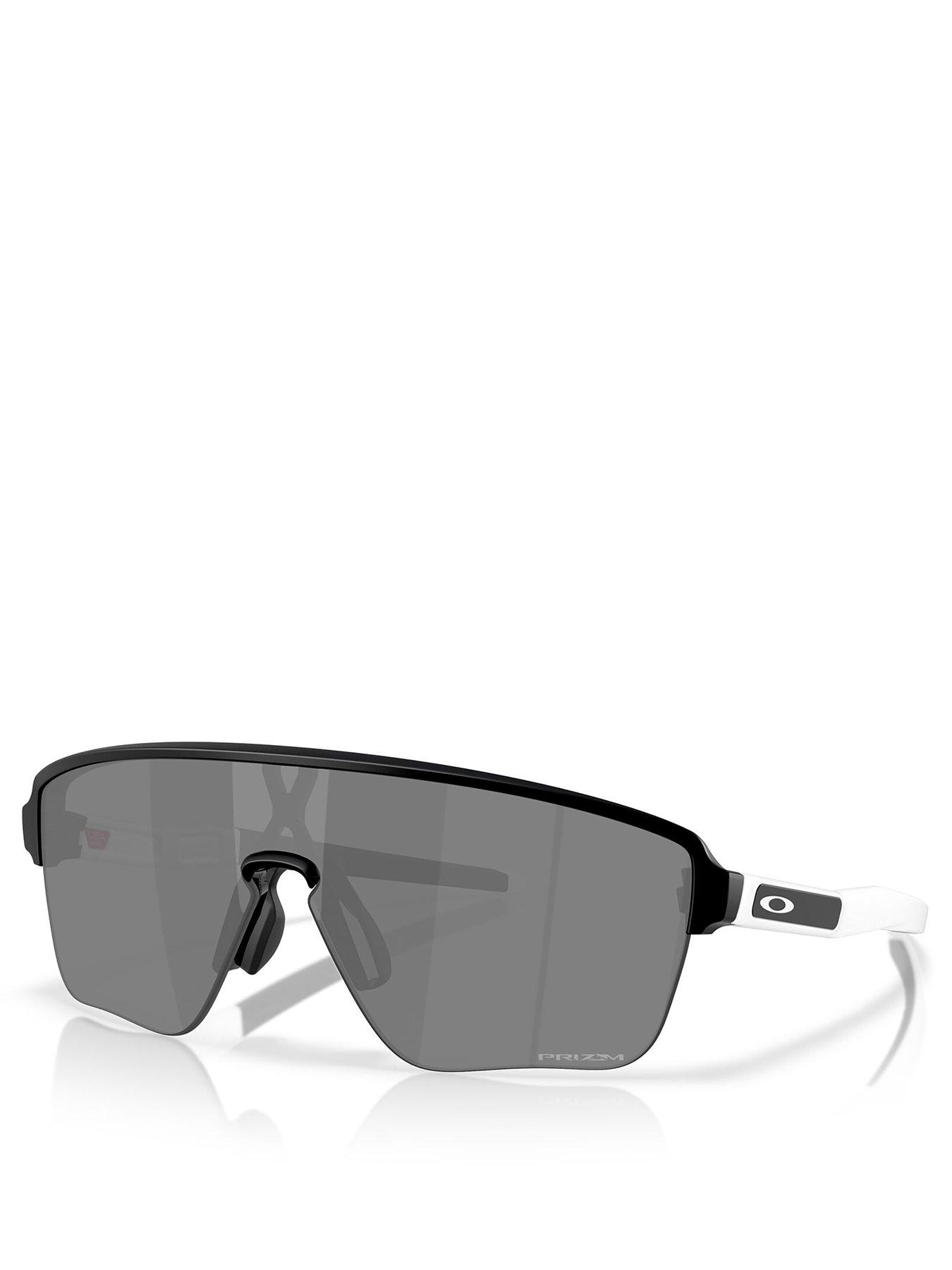 Oakley Sunglasses Corridor Sq Rectangle Sunglasses- Black/White