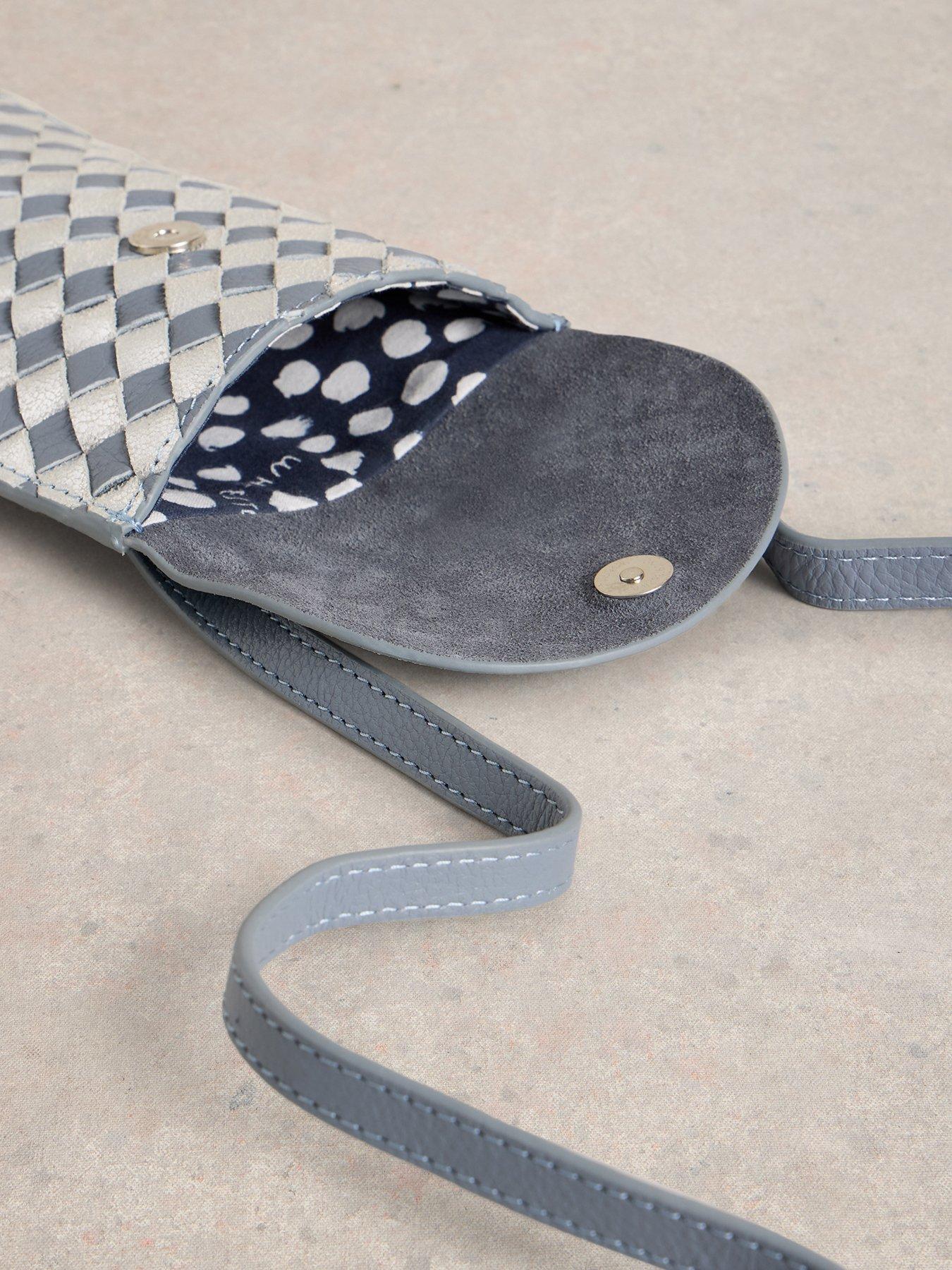 Image 4 of 4 of White Stuff Coco Weave Phone Bag - Blue
