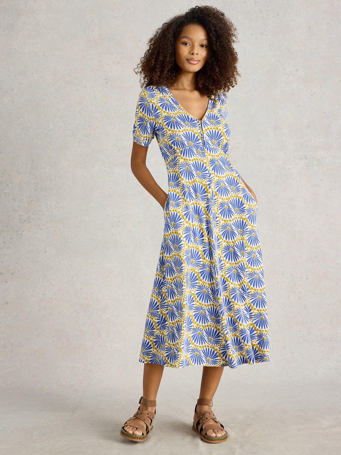 undefined Megan Jersey Dress - Blue