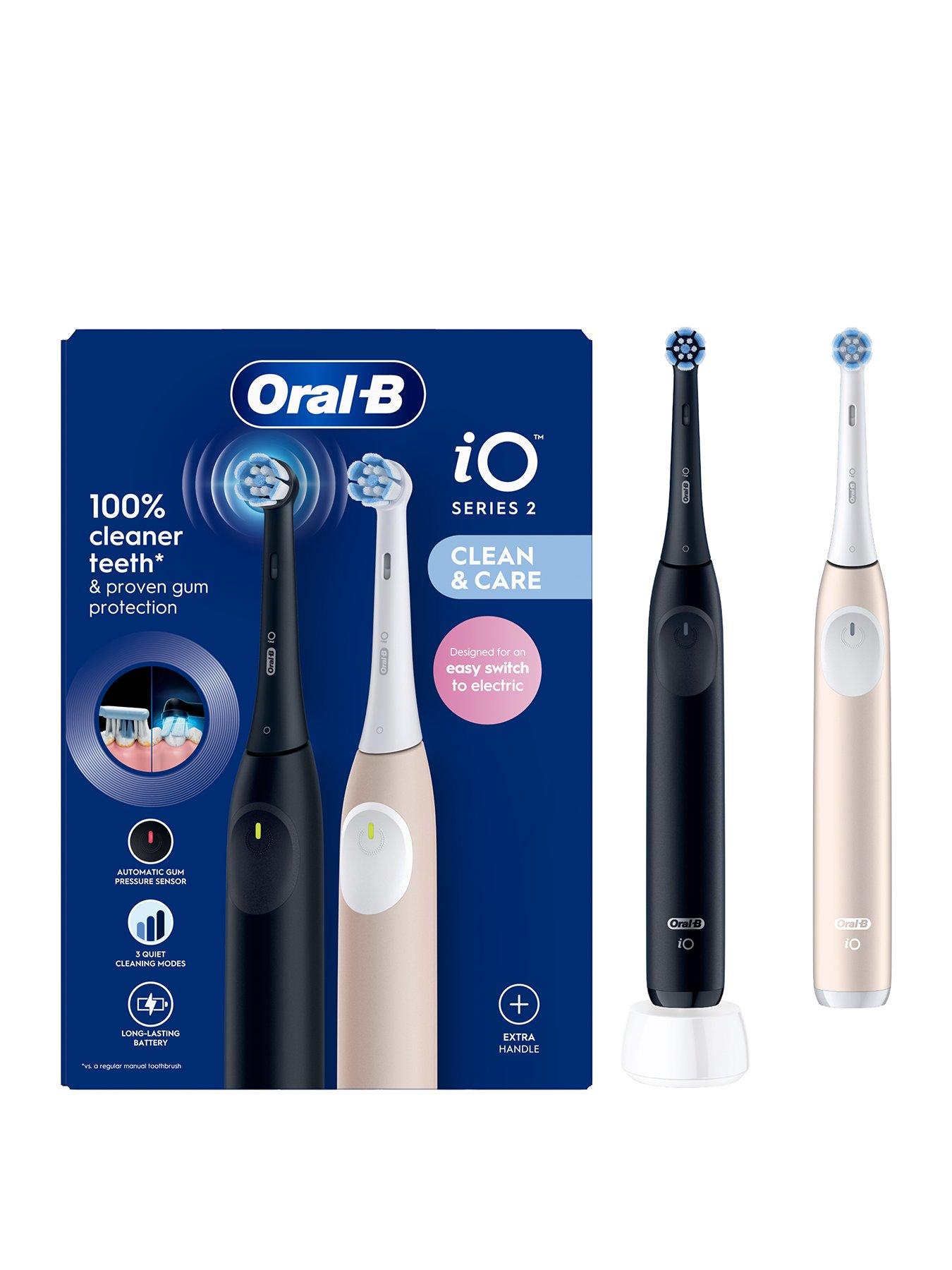 Image of Oral-B iO2 Series Night Black / Calm Pink + Extra Handle