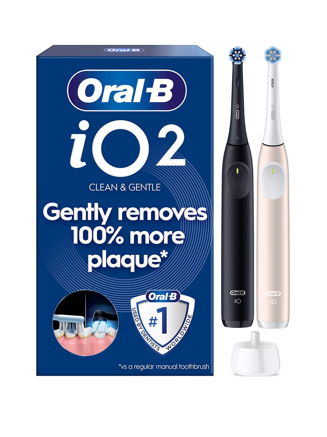 Image 1 of 8 of Oral-B Oral-B iO2 Night Black & Calm Pink Electric Toothbrushes