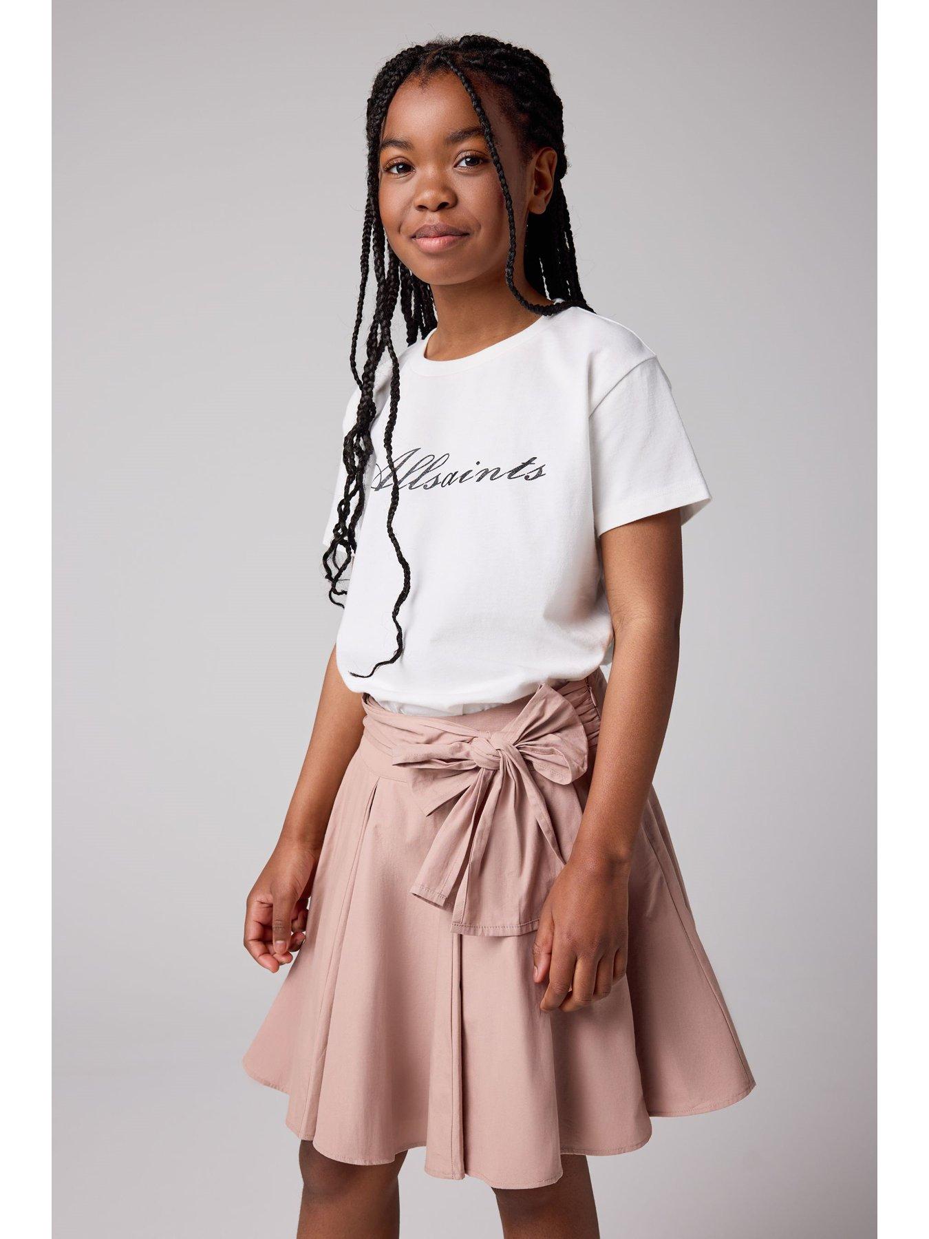 Image 6 of 6 of smALLSAINTS Girls Bow Skirt - Purple