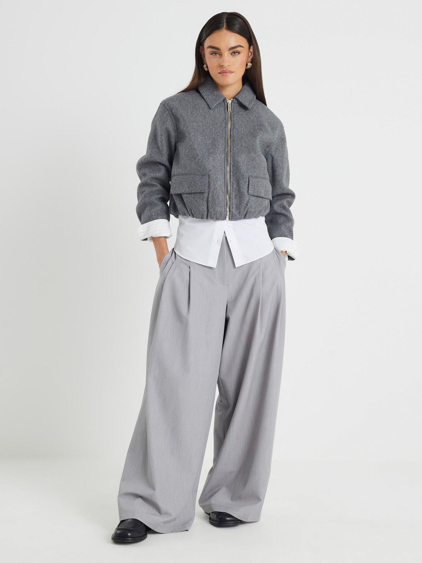 river-island-harrington-zip-up-jacket-grey-marl