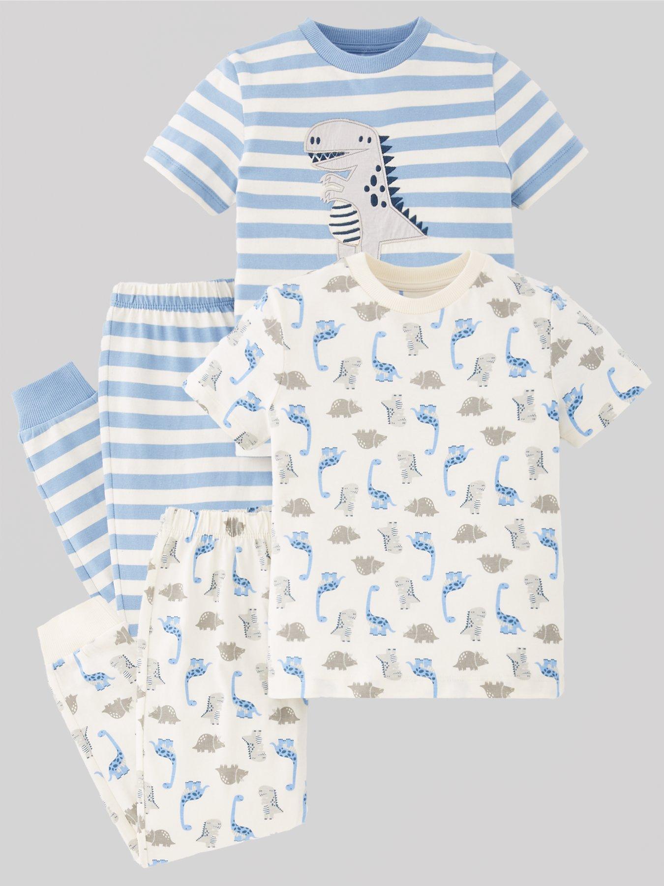 mini-v-by-very-boys-2-pack-dinosaur-pyjamas-multi