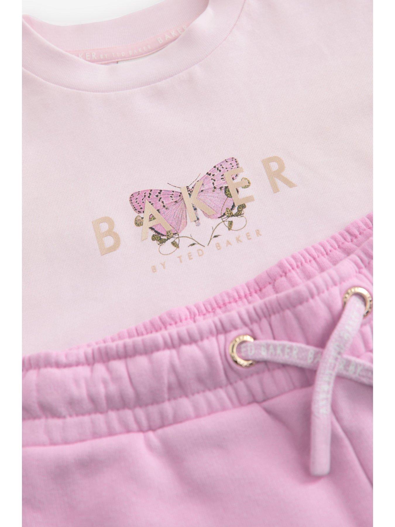 Image 2 of 6 of Ted Baker Butterfly Top &amp; Short Set - Pink