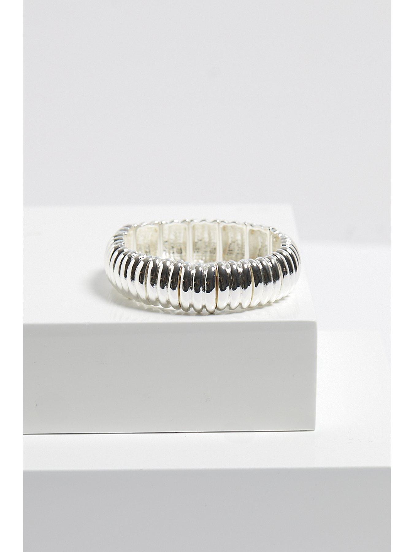 mood-mood-silver-ridged-stretch-braceletback