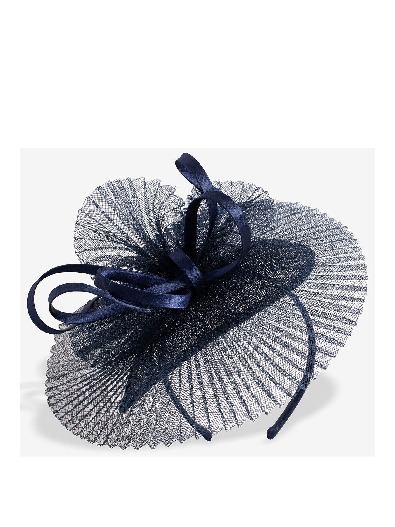 Image of Jon Richard Jon Richard Navy Pleated Fascinator
