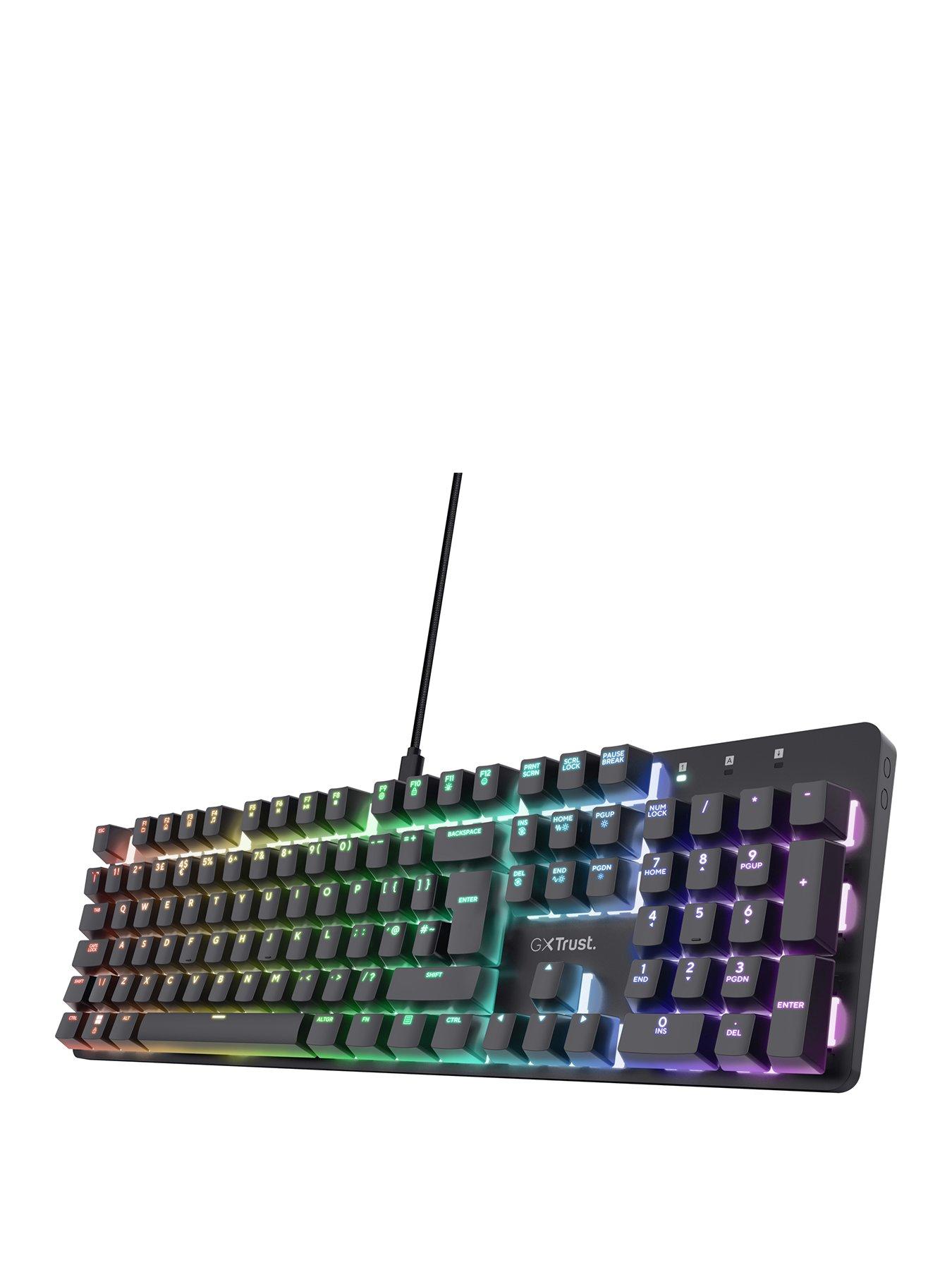 Image of Trust GXT 871 Trust Zora Mechanical Gaming Keyboard with RGB Illumination for PC/ Laptop