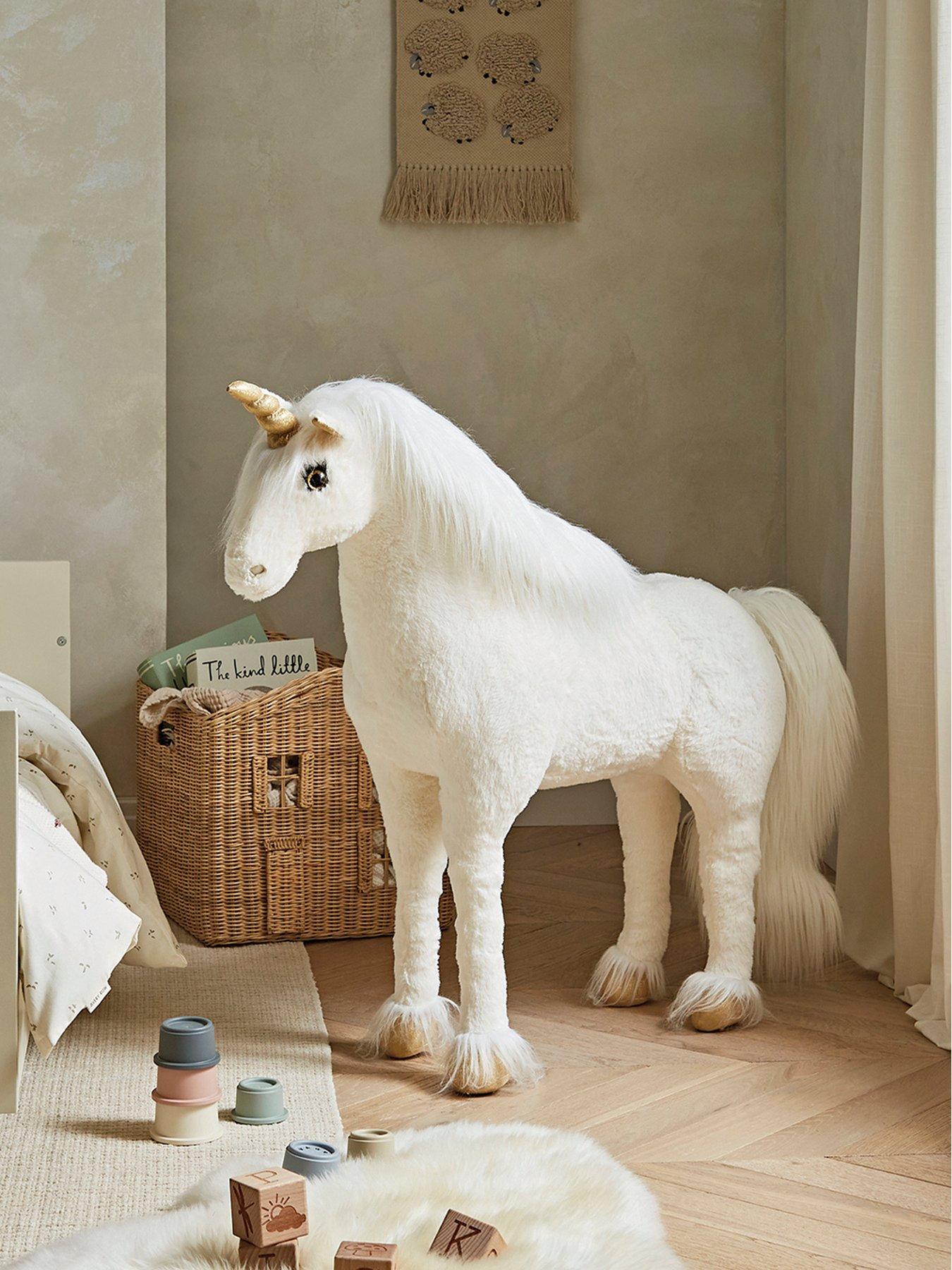 CuddleCo Standing Unicorn Stuffed Animal - Gold Dust