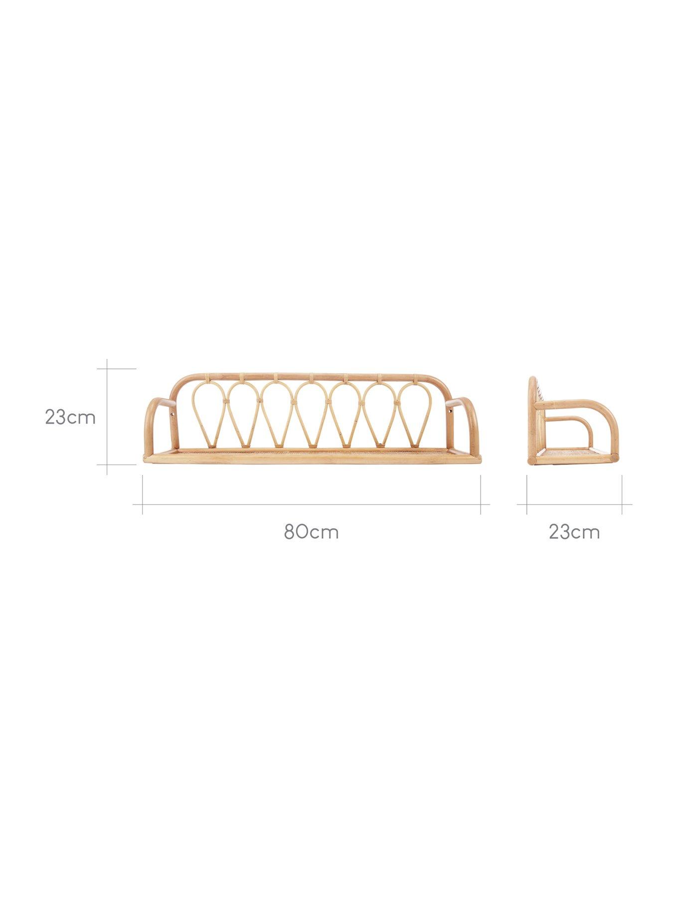 Image 5 of 6 of CuddleCo Aria Rattan Shelf - Large