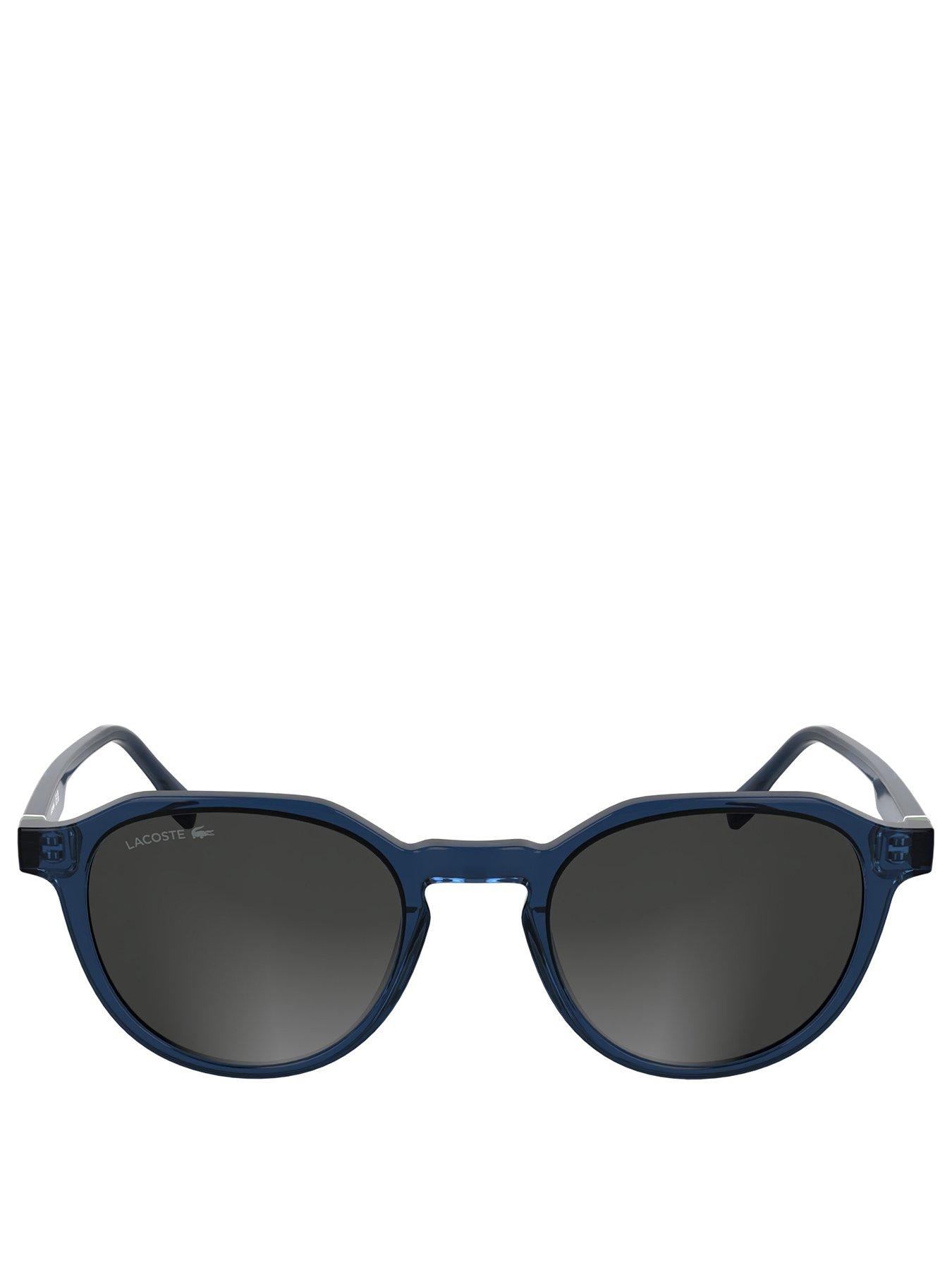 Image 3 of 4 of Lacoste L6052S Injected Round Sunglasses - Dark Blue