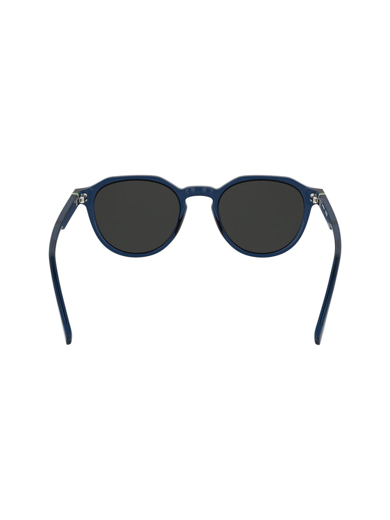 Image 4 of 4 of Lacoste L6052S Injected Round Sunglasses - Dark Blue