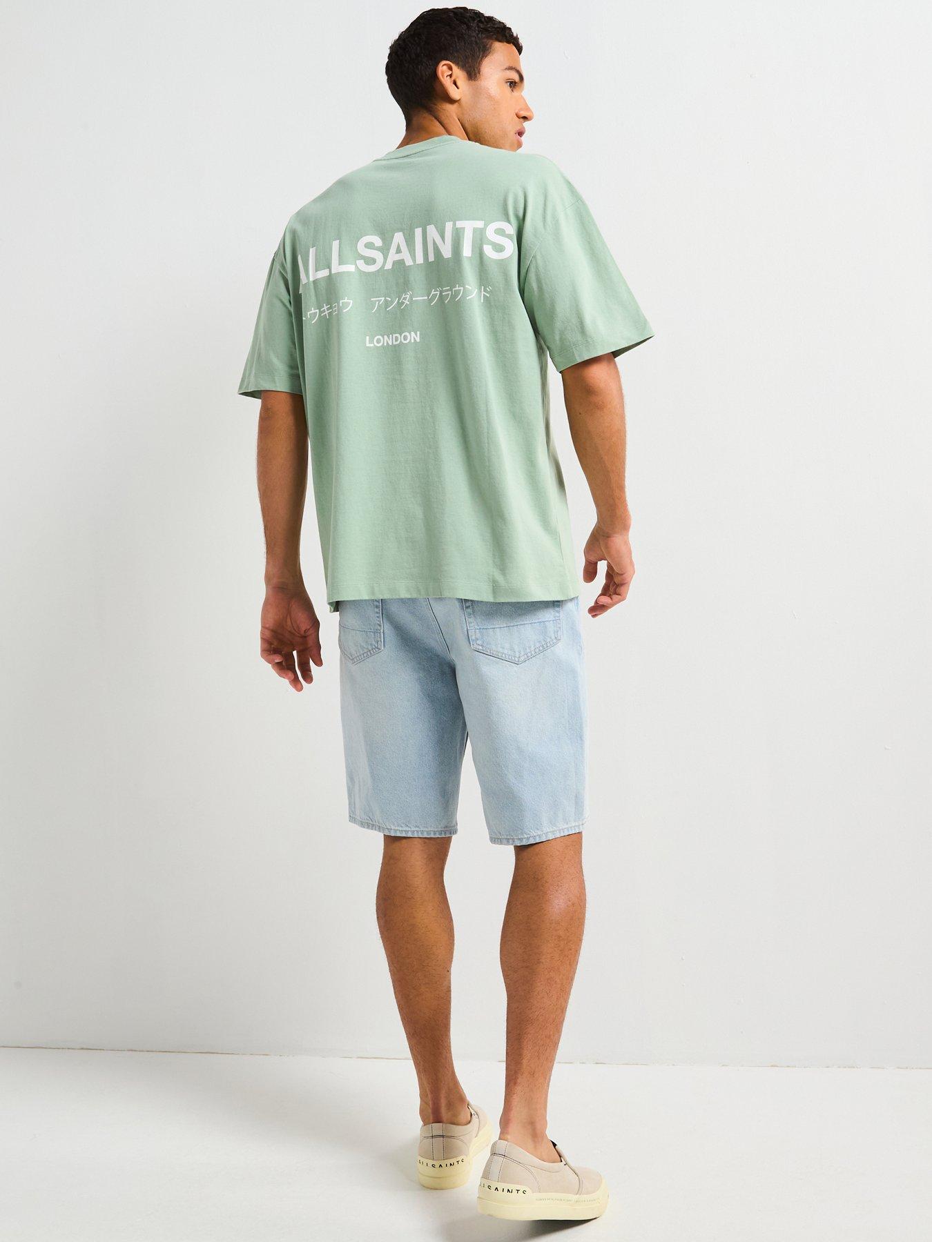 undefined All Saints Underground Short Sleeve Crew Neck T-Shirt - Green