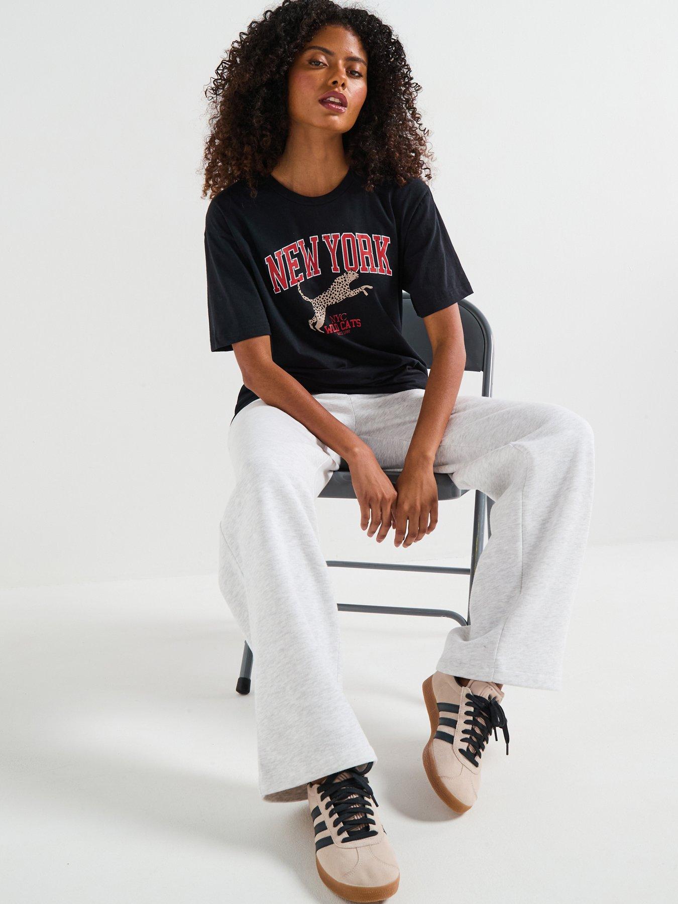 The Very Collection Wide Leg Jogger - Grey