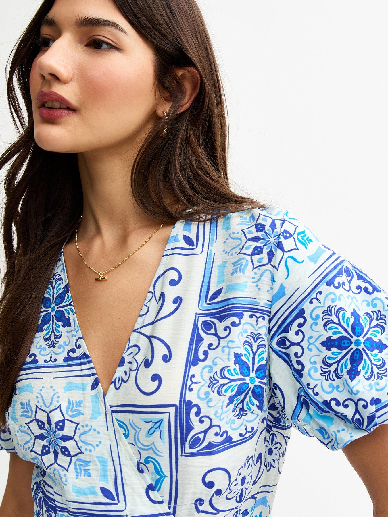 new-look-mary-tile-tier-wrap-midi-blueoutfit