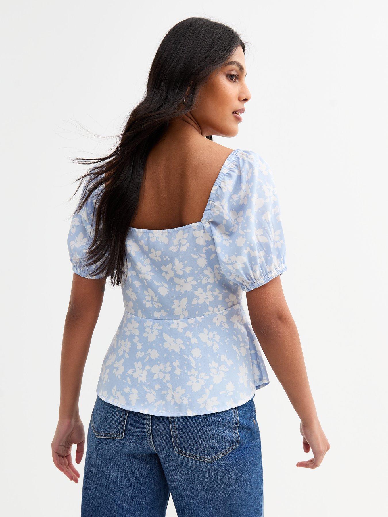 new-look-floral-print-peplum-top-bluestillFront