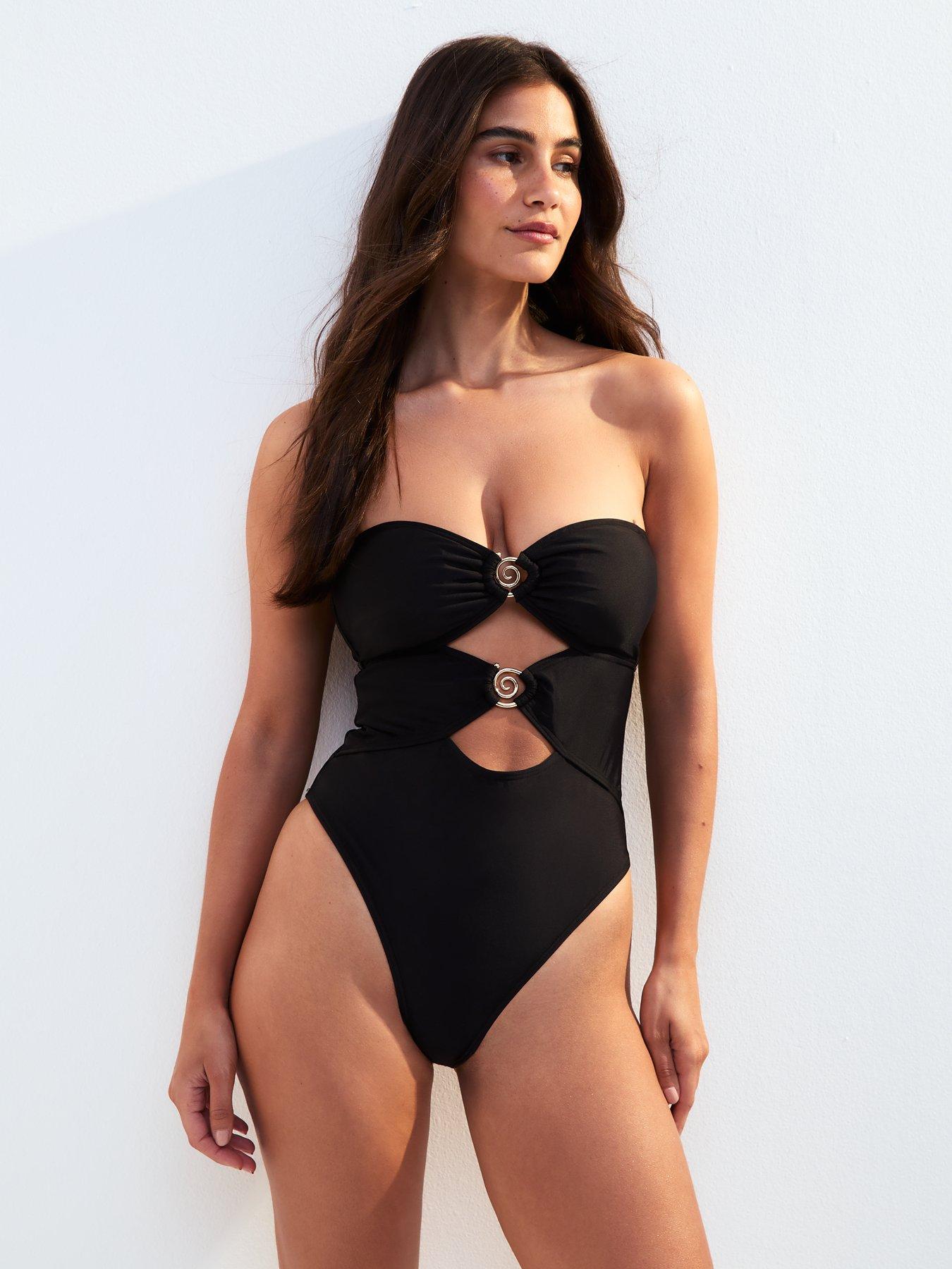 new-look-swirl-trim-cutout-short-sleeve-blackdetail