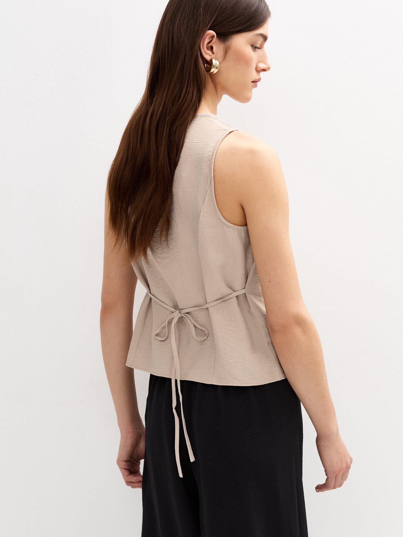 new-look-stone-sleeveless-crew-neck-waistcoatstillFront