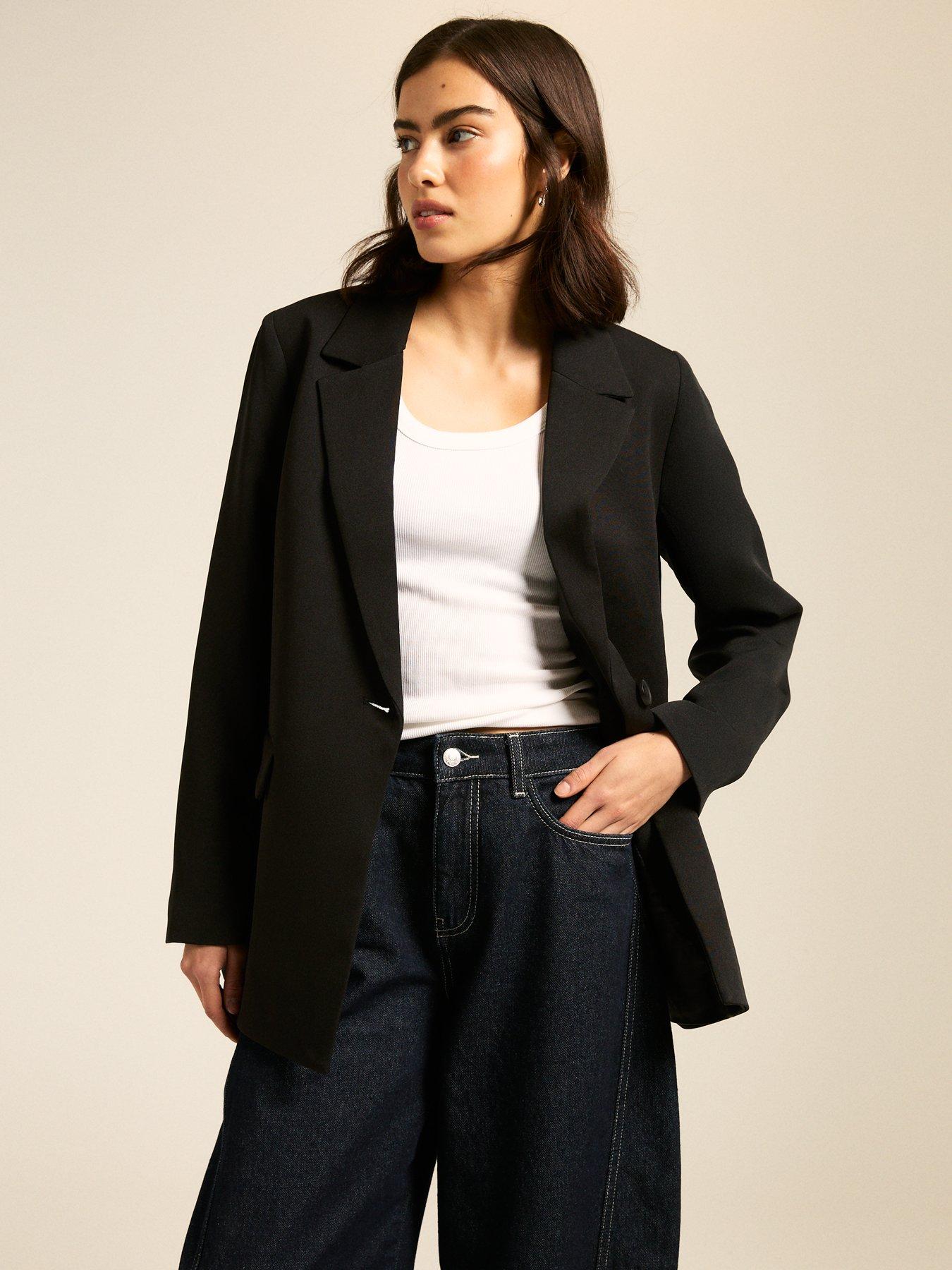 Image of New Look Black Single Breasted Blazer