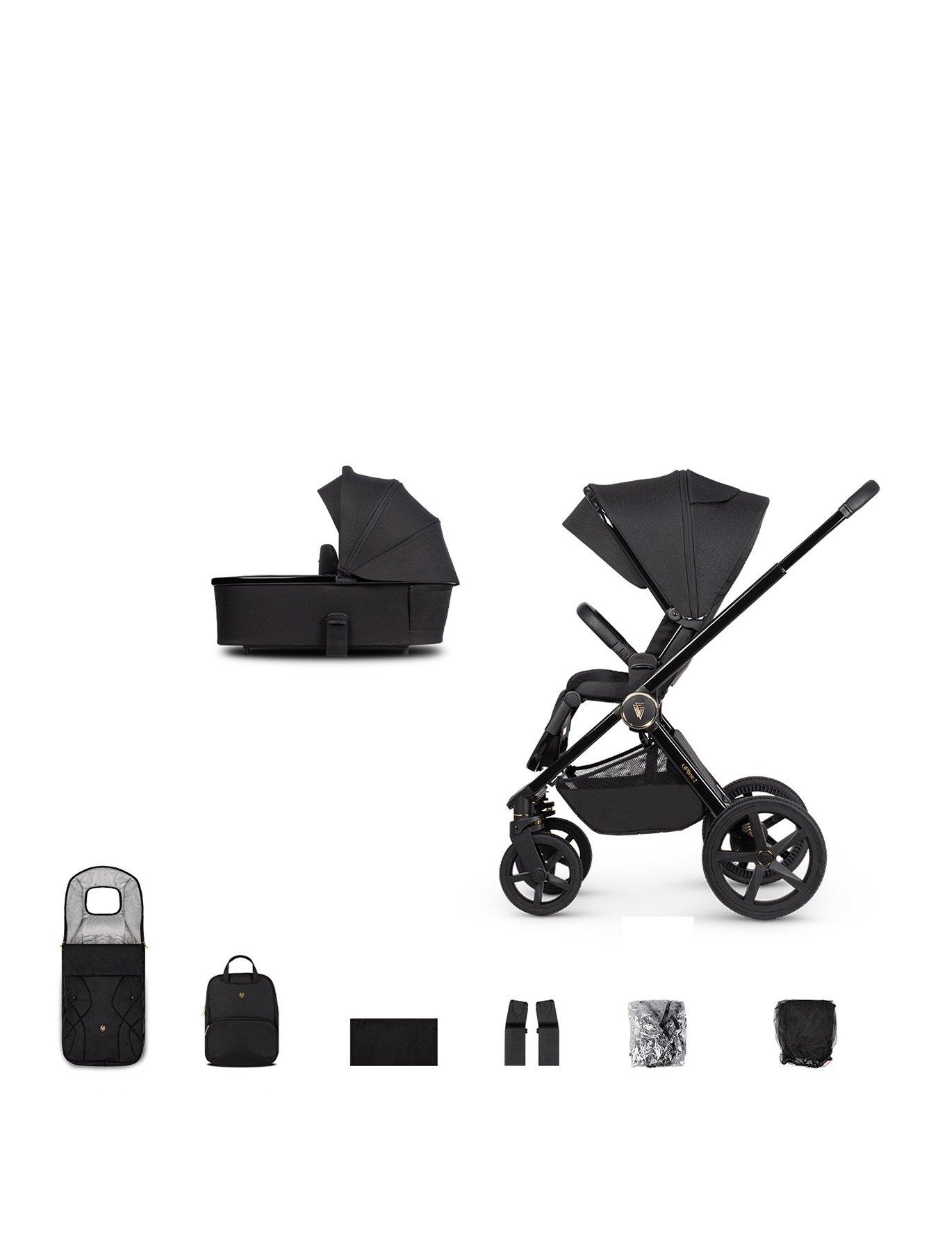 Venicci Upline 2 - 2in1 Pushchair and Accessories - All Black