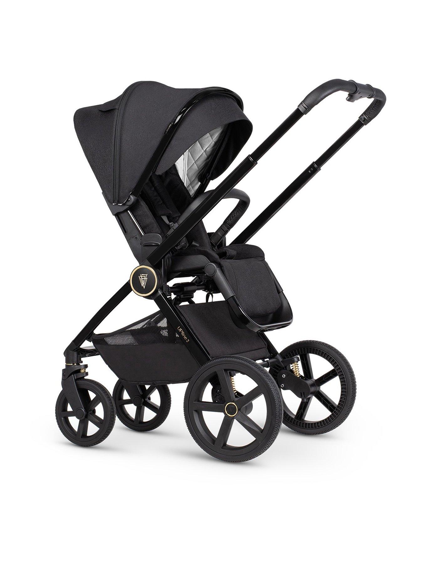 Image 3 of 8 of Venicci Upline 2 - 3in1 Bundle plus Tiago Beige Car Seat and 360 Base - All Black