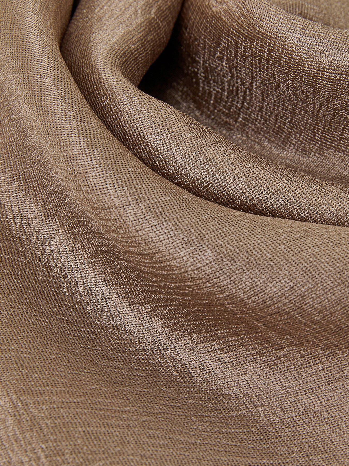 Image 3 of 3 of Accessorize Sammy Shimmer Scarf - Champagne