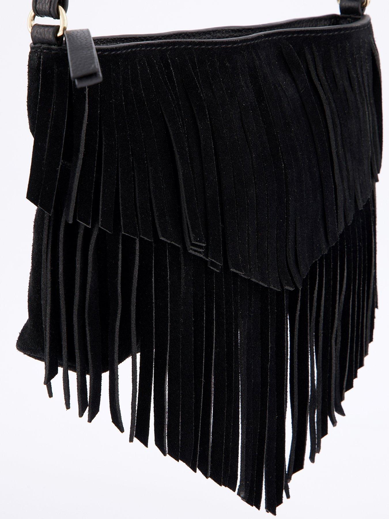 accessorize-suede-fringe-cross-body-bag-blackdetail