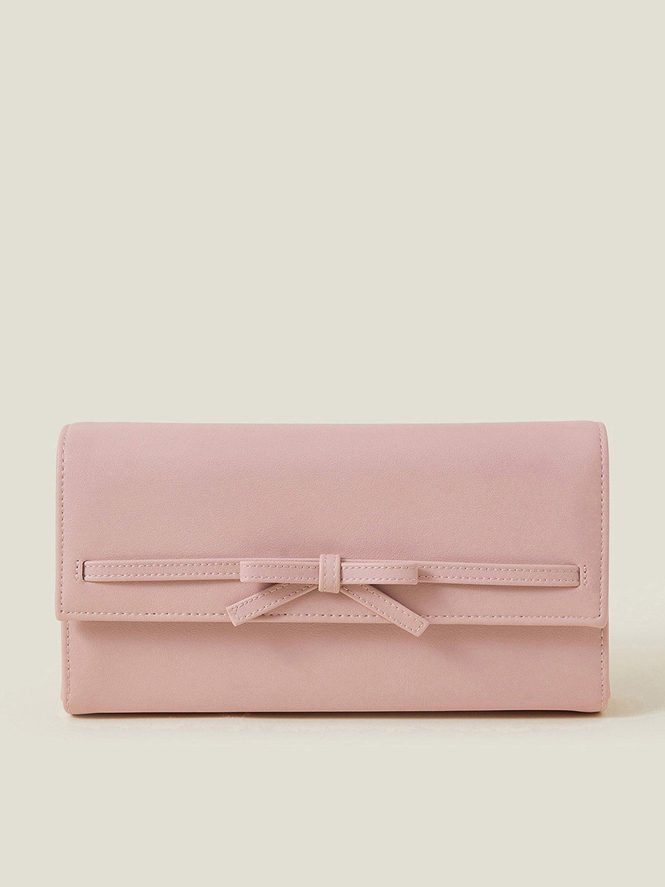 Image 1 of 5 of Accessorize Bow Clutch - Nude